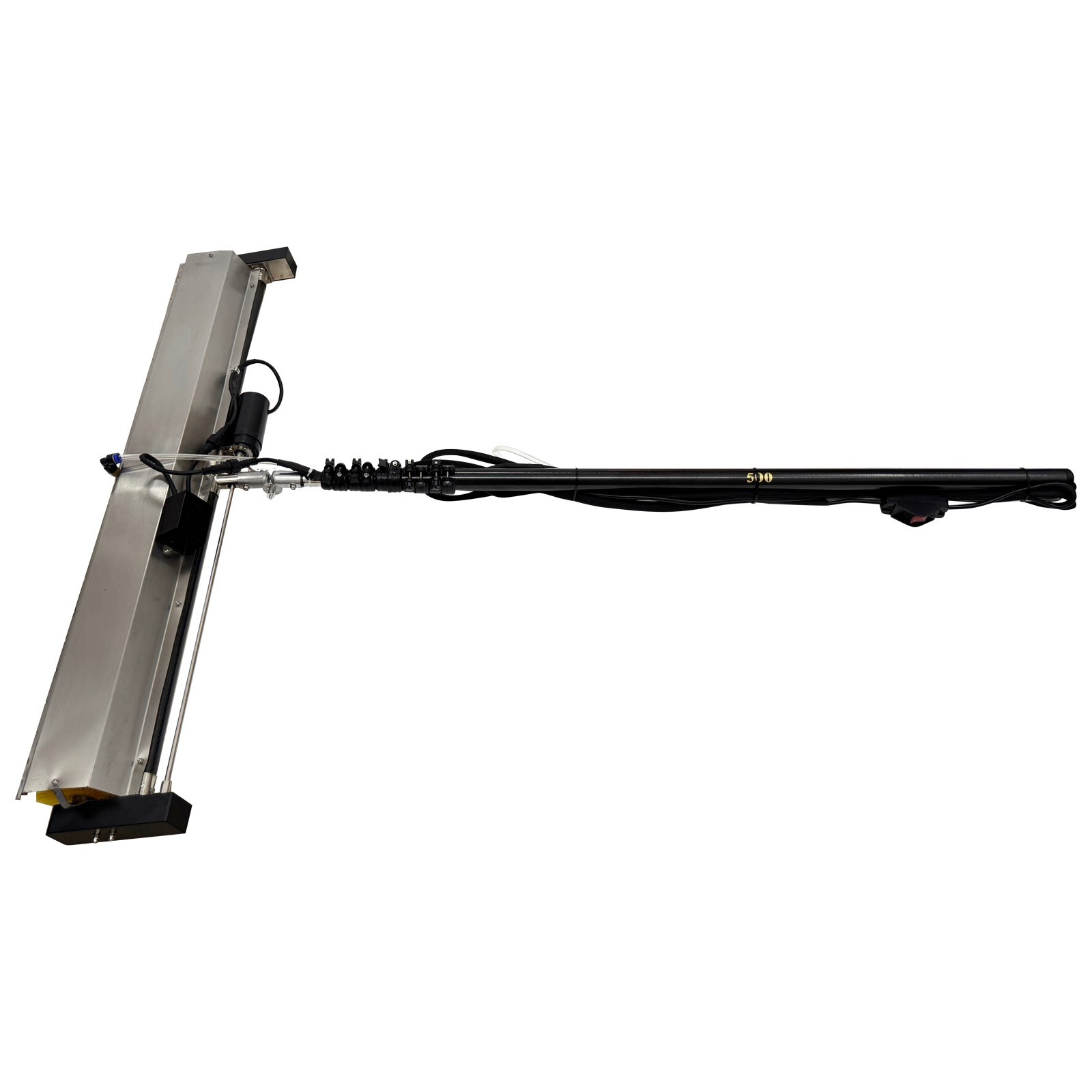 Electric Solar Panel Cleaner 5m Roller Brush Photovoltaic Scrubbing Tool 110V