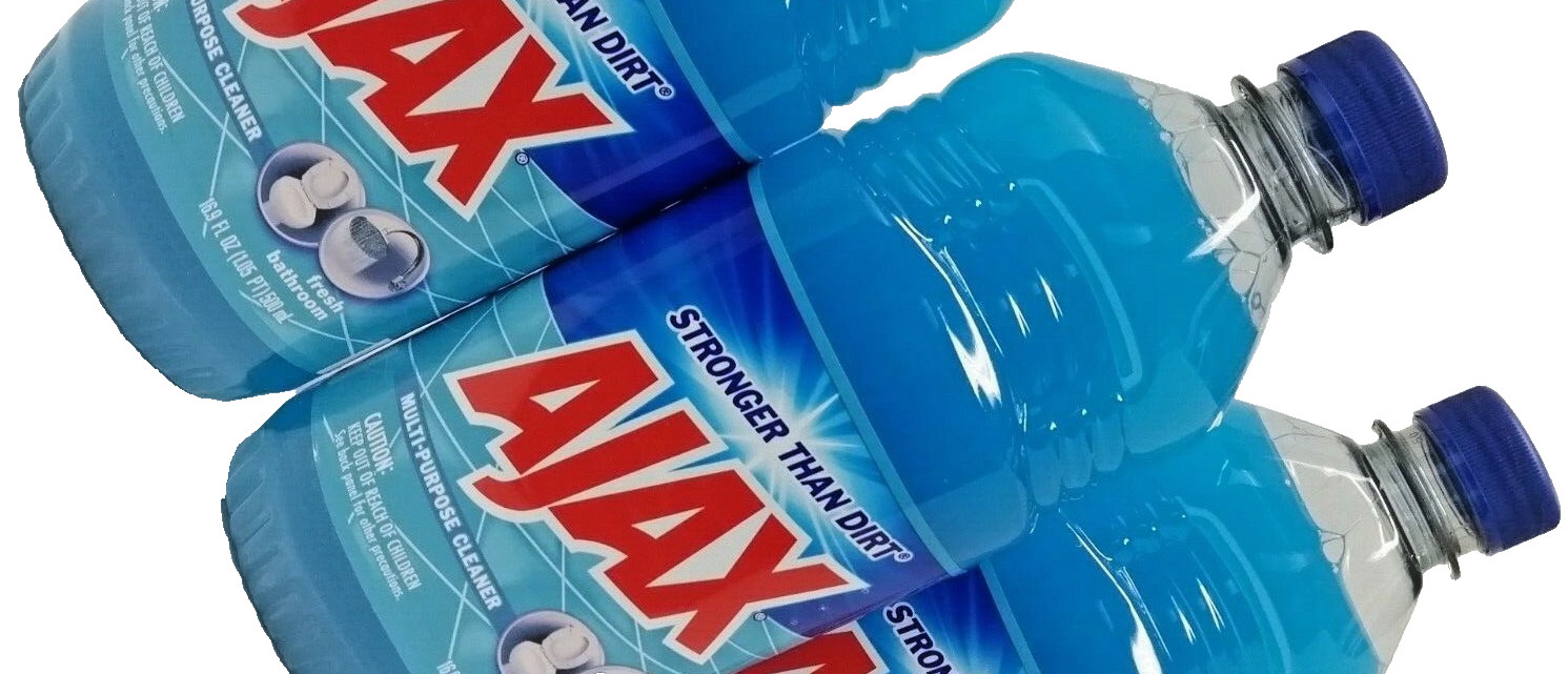 ( LOT 3 Bottles ) Ajax FRESH SCENT BATHROOM All Purpose Cleaner 16.9 ozEa Bottle