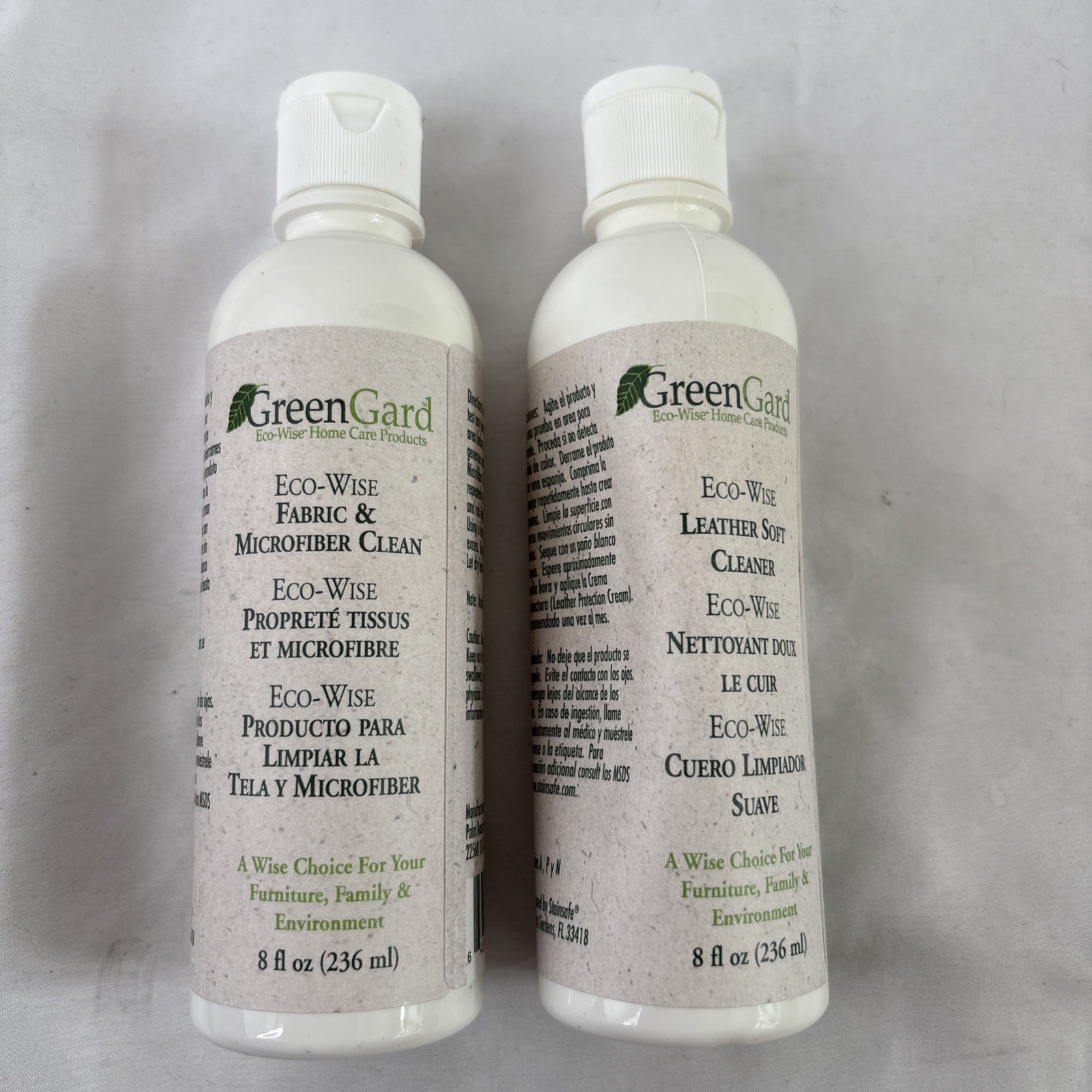Green Guard Leather Cleaner Eco-Wise Home Care Furniture LEATHER and FABRIC CARE