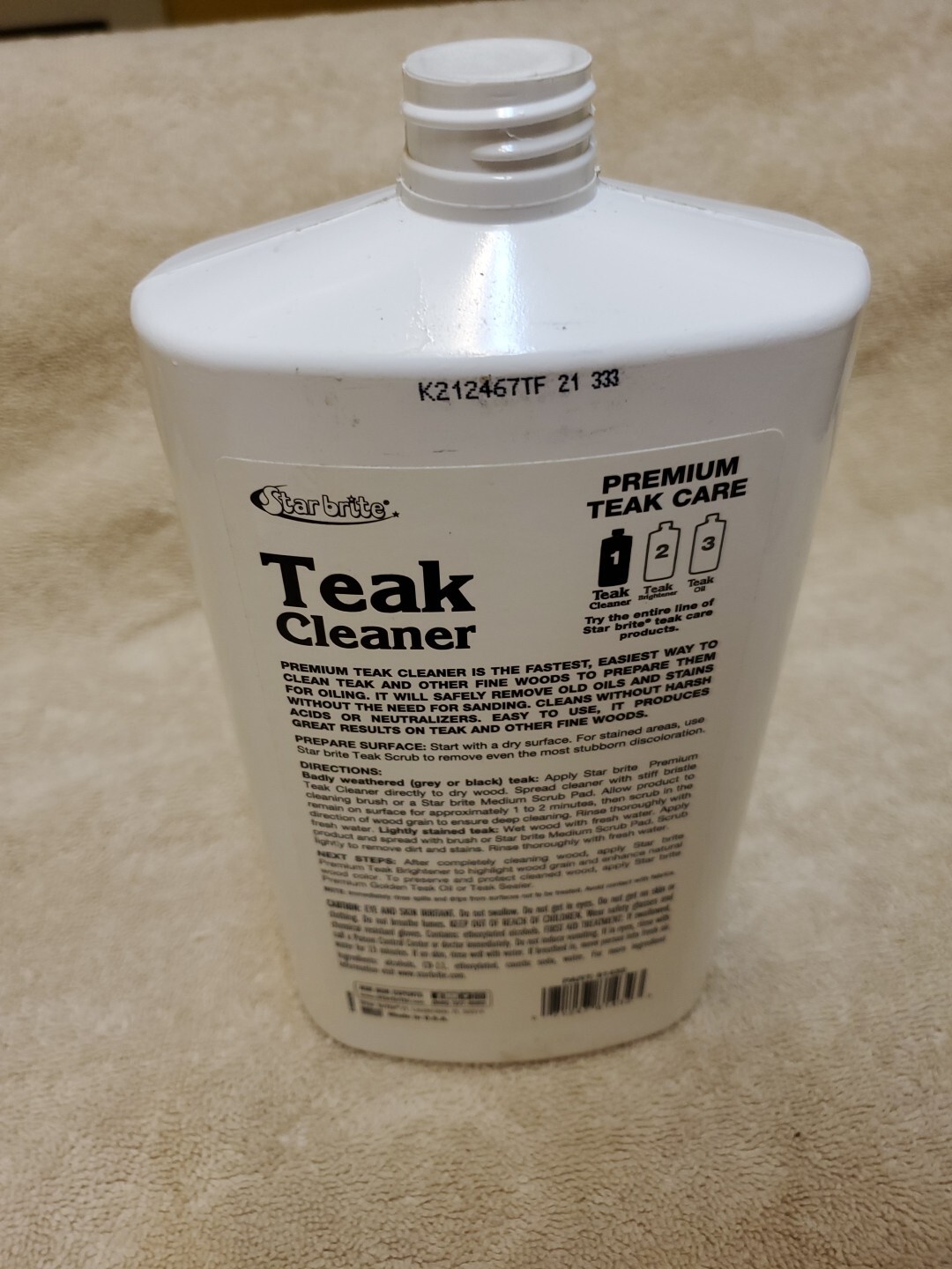 Star Bright Premium Teak Cleaner/Step One 32 Ox