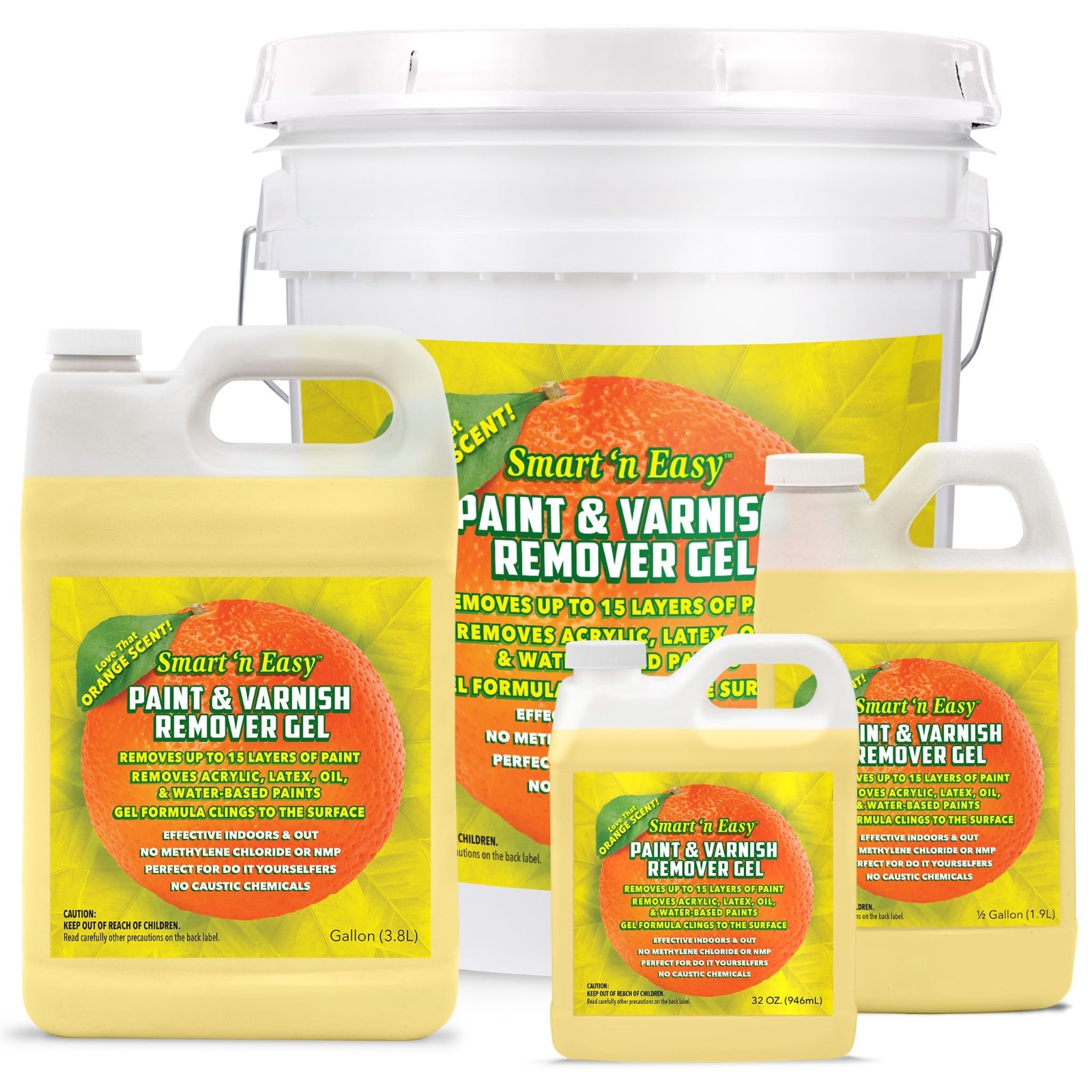 Paint & Varnish Remover Gel – DIY Friendly, Strips Acrylic, Latex, Oil & Water-B