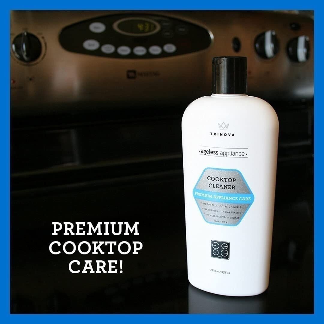 TriNova Premium Cooktop Cleaner and Scrubbing Pads. Best Cleaning Kit for…