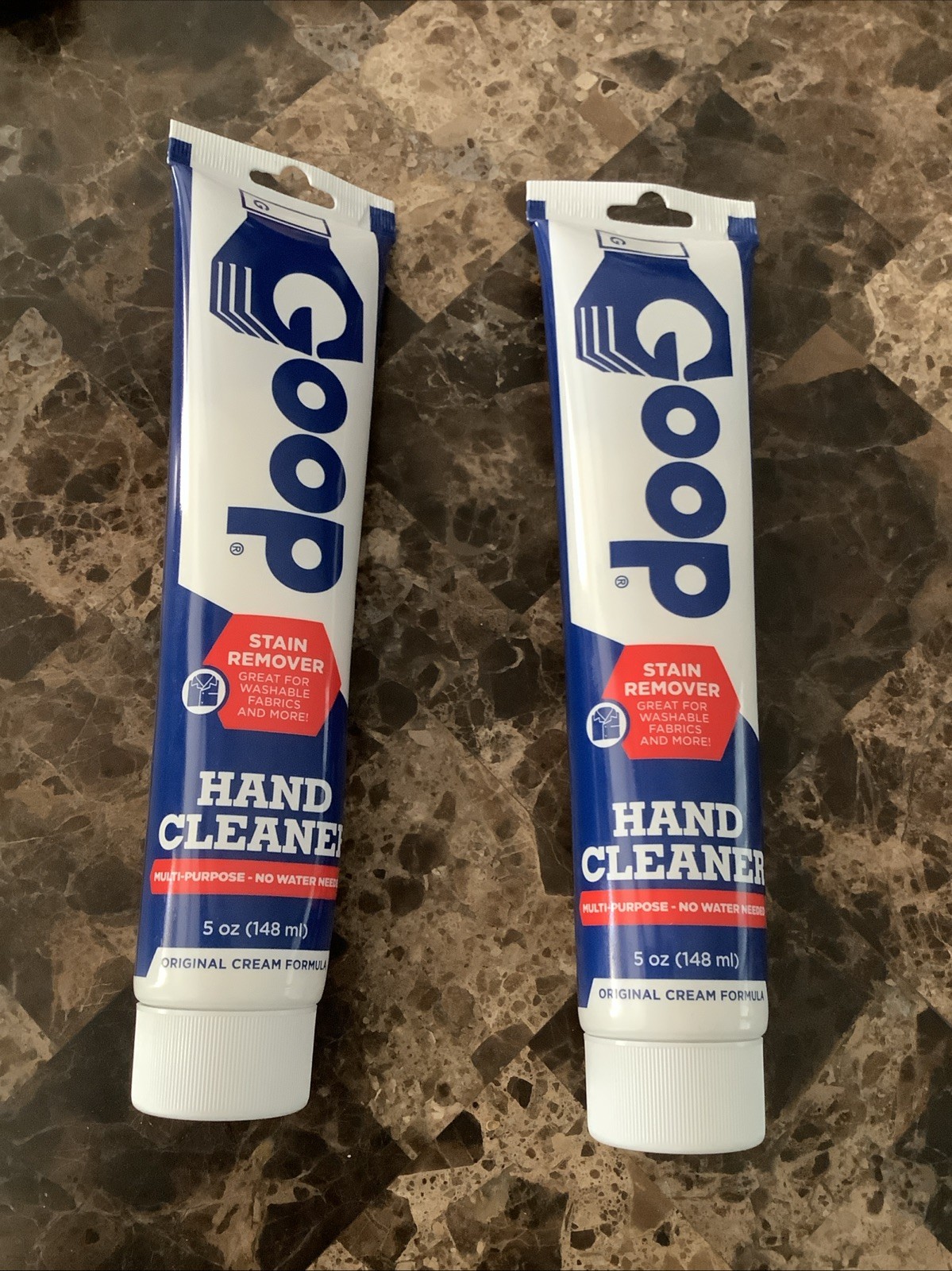 Lot of 2 Goop Hand Cleaner 5oz Tubes – Heavy Duty Waterless Hand Cleaner