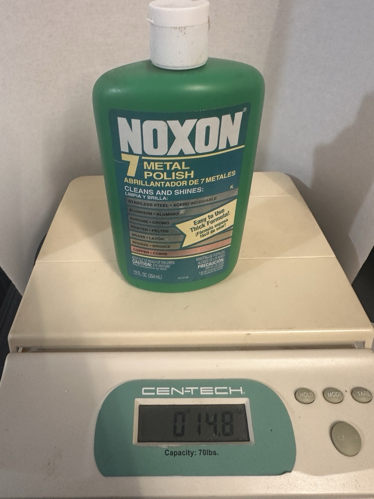 NOXON 7 Metal Polish Shines Copper Brass Chrome Steel Aluminum 12 oz