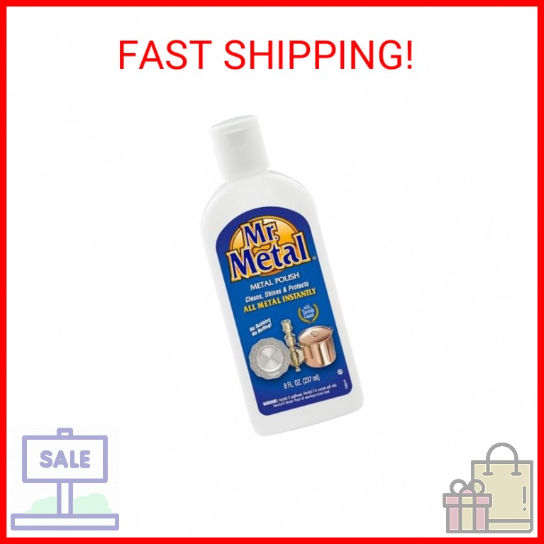Mr. Metal Metal Polish Liquid All Metal Multipurpose Cleaner, Non-Abrasive, Inst