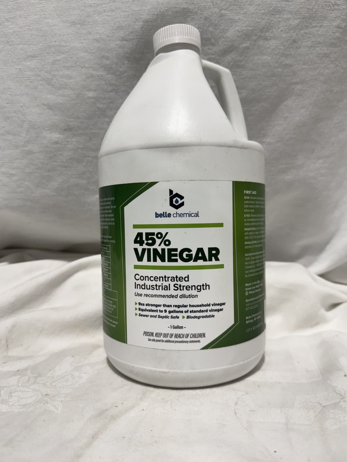 45% Pure Vinegar – Concentrated Industrial Grade (1-Gallon)
