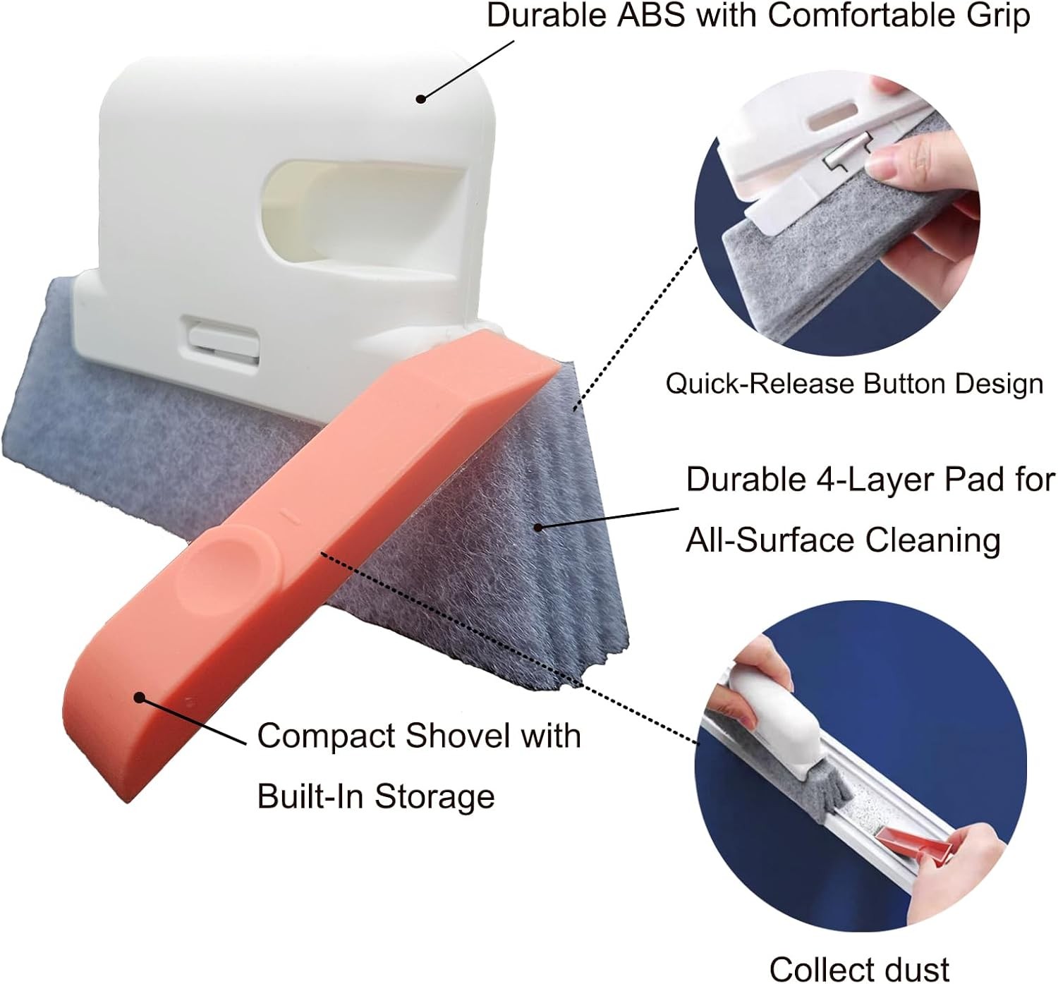 5Pcs Window Blind Cleaning Set, Washable dust Removal Cleaning Tools, air Vent C