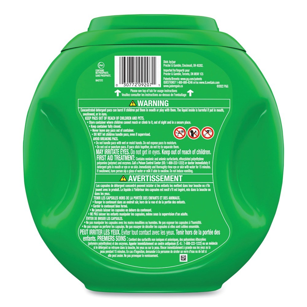 Gain 09207CT Flings Detergent Pods – Original (4/CT) New