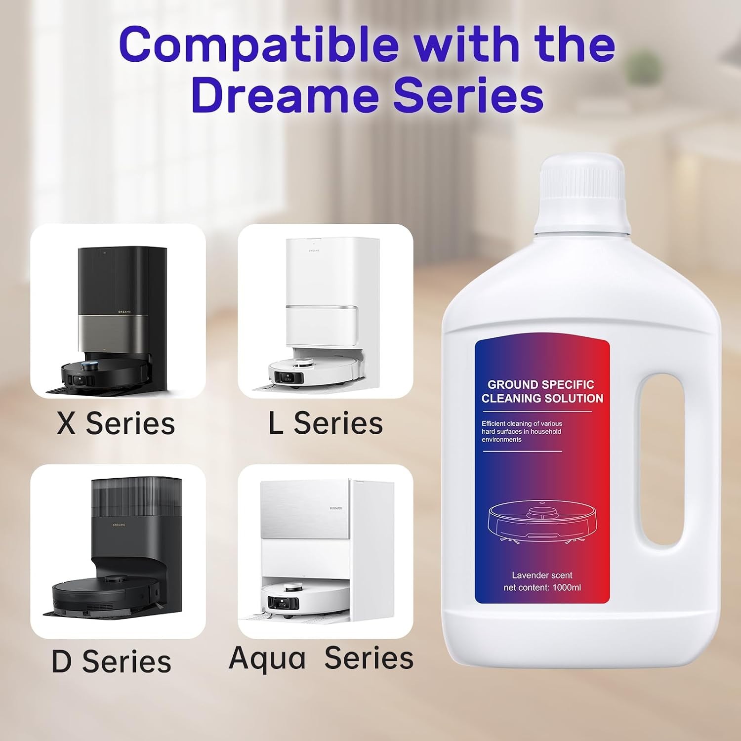 Compatible with Dreame Vacuum – Lavender Cleaning Solution