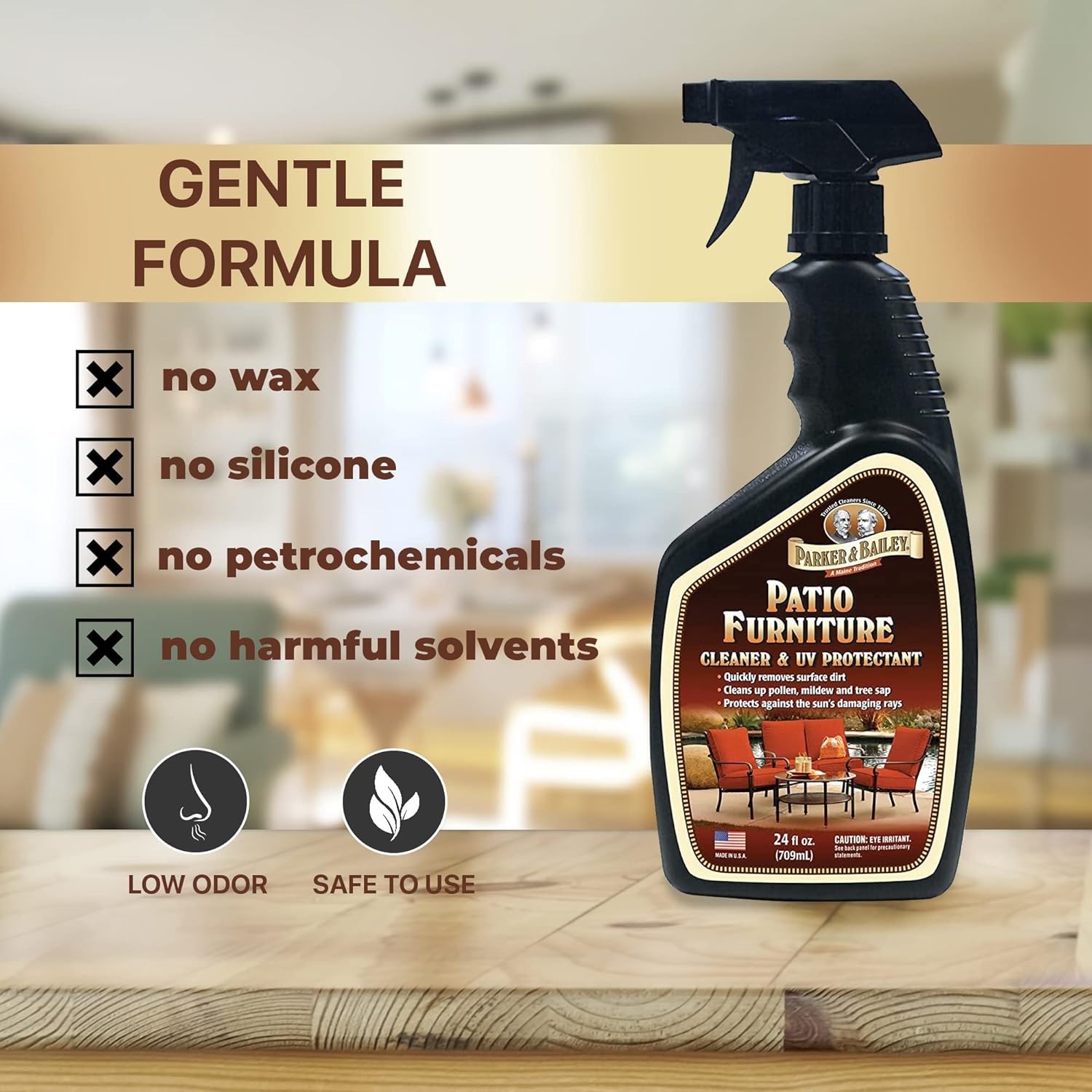 Patio Furniture Cleaner Spray – Outdoor Furniture & Cushion Cleaner with UV P…