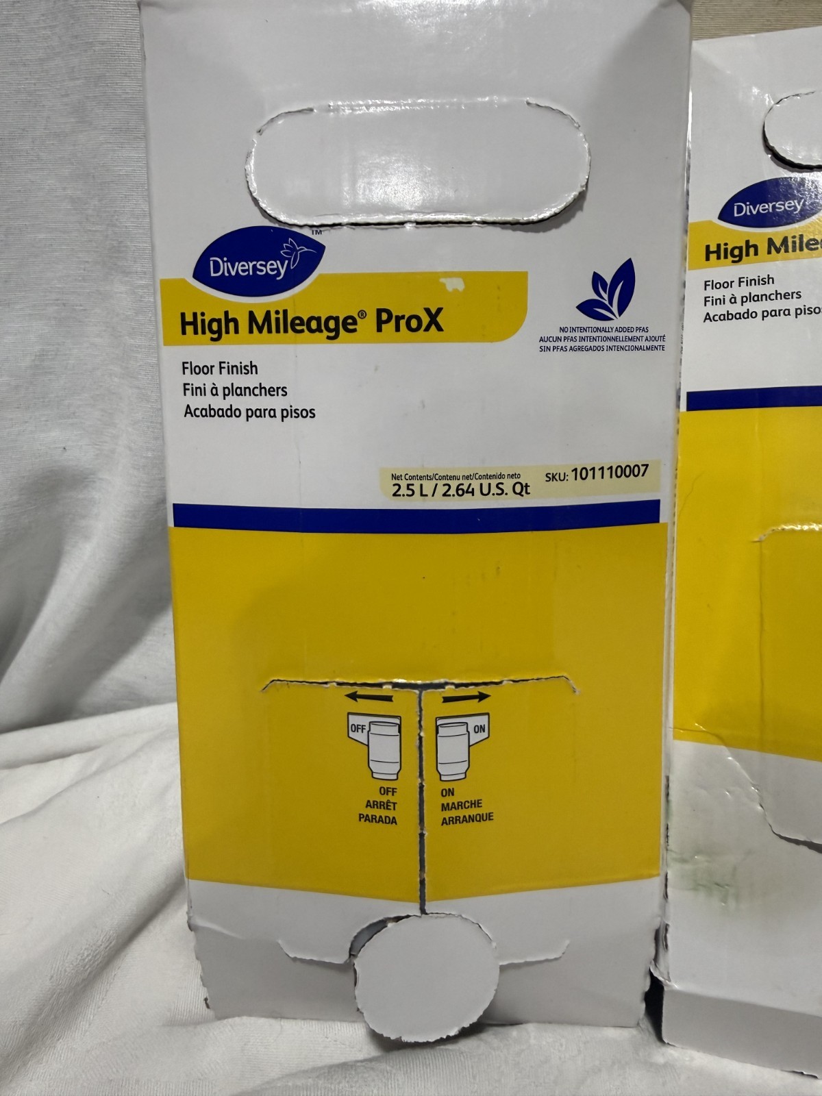 Lot of 2 Diversey High Mileage ProX Floor Finish 2.5L/2.64 Qt 101110007 New