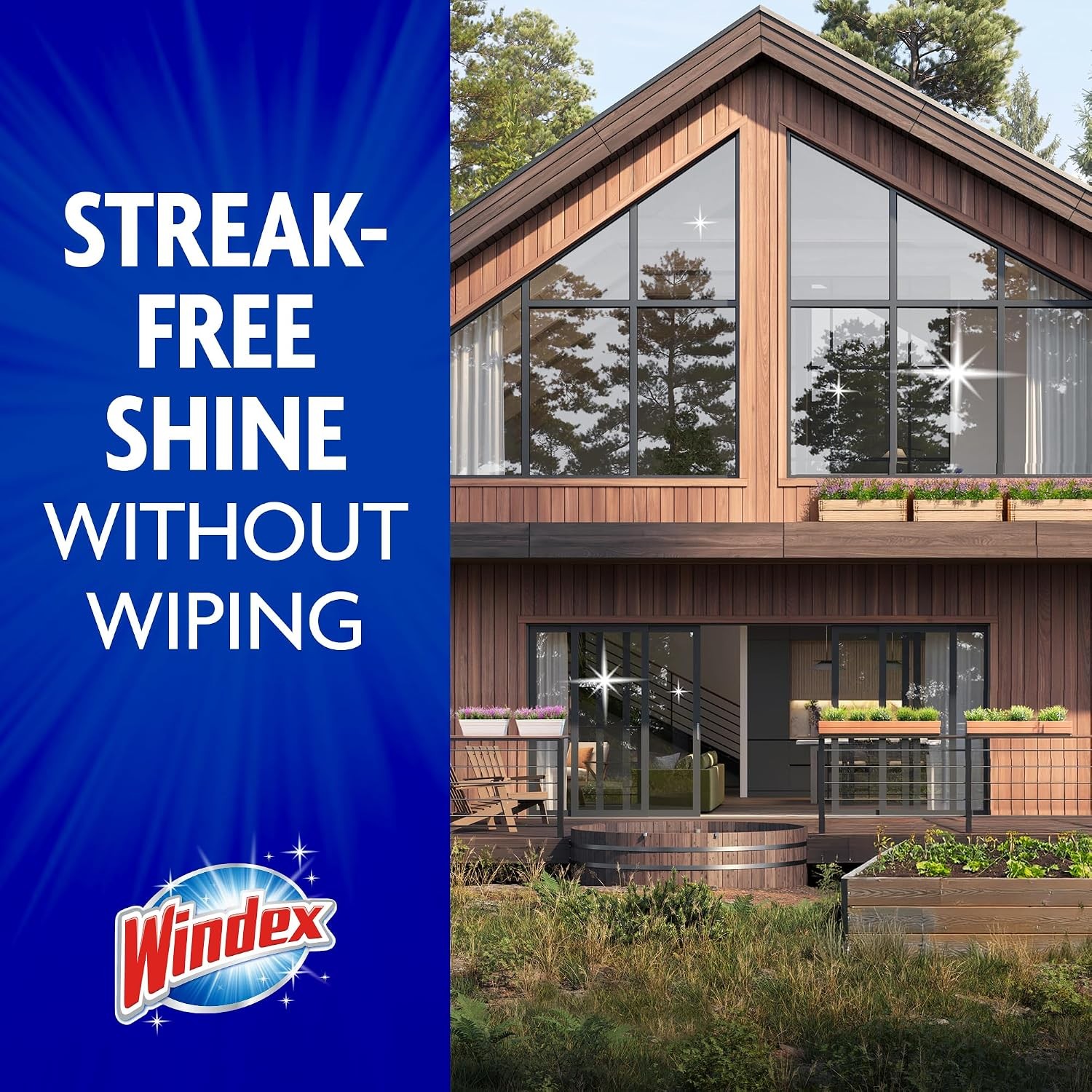 Outdoor Window and Glass Cleaner Hose Concentrated Ammonia Free