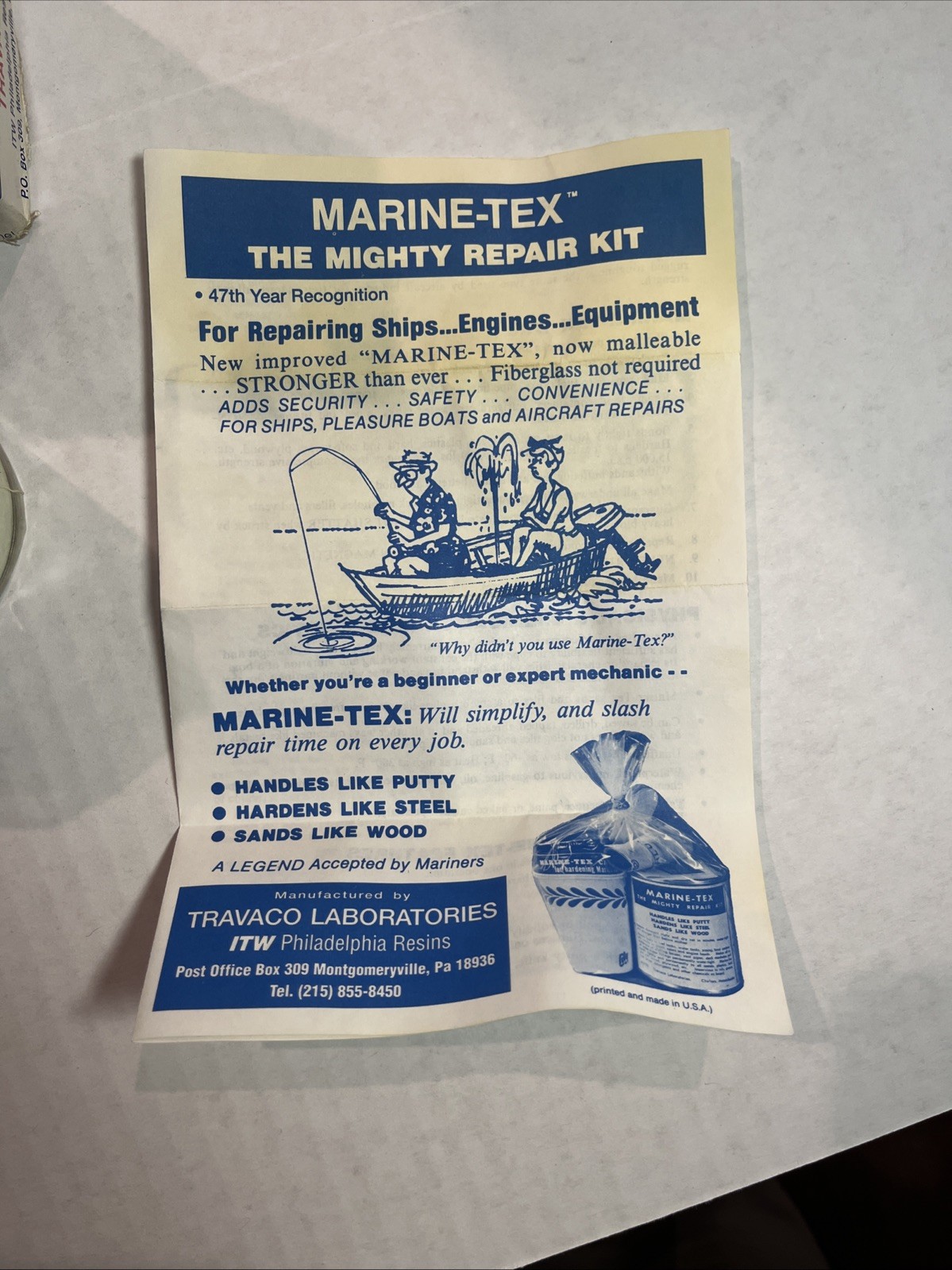 TRAVACO PRODUCTS- Marine-TEX 14 OZ KIT Gray