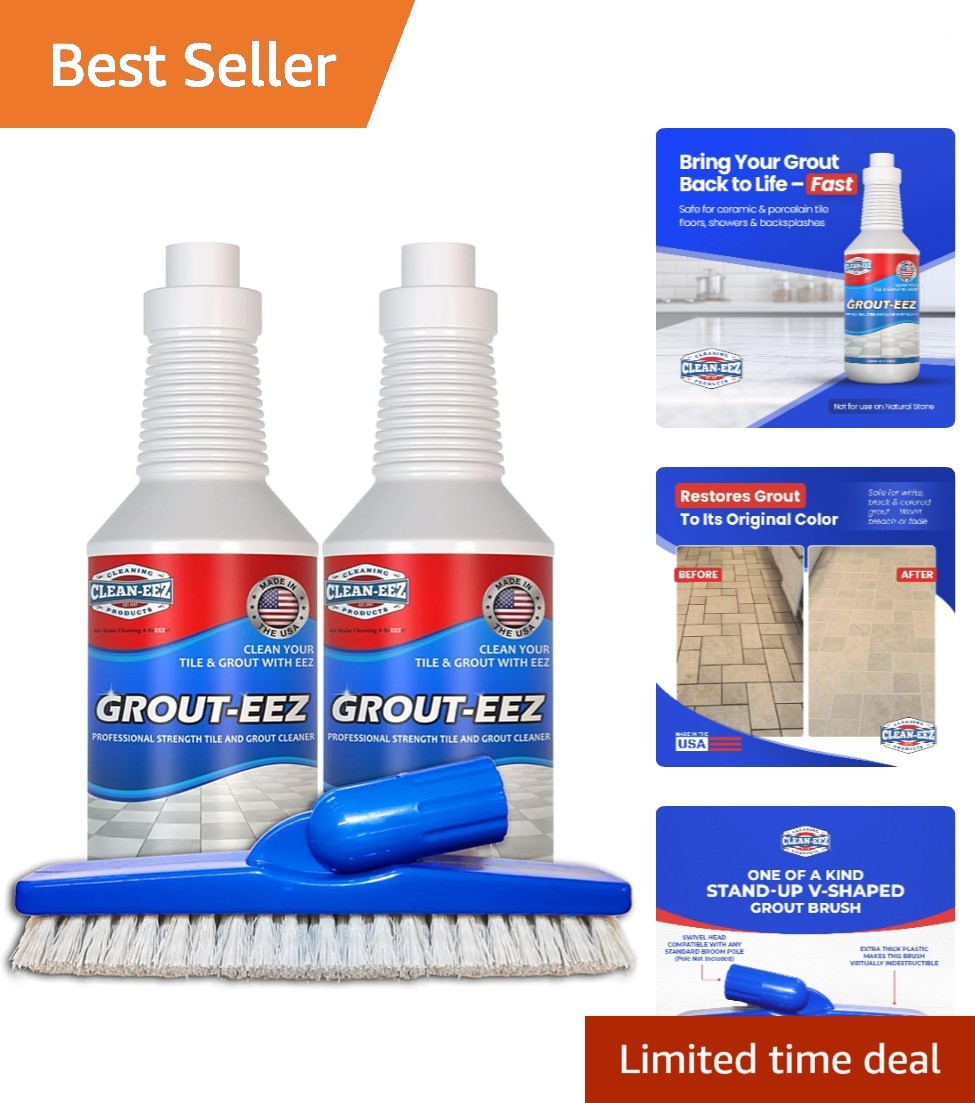 Effortless Grout Cleaning – Clean-eez 2 Pack with Innovative Brush Attachment