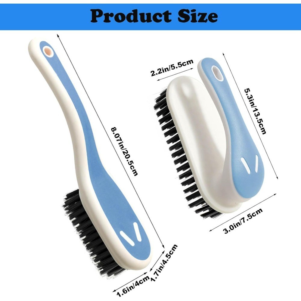 Soft Bristle Scrub Brush for Laundry Fabric Carpet Bathroom Sneaker Cleaning
