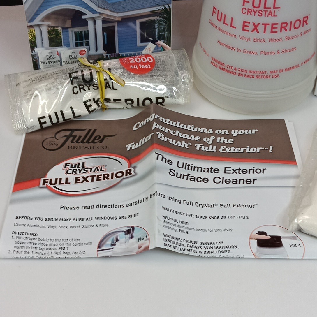 Compelet KIT Fuller Brush-Full Crystal Cleaner Bottle & -Exterior/Winow Cleaner