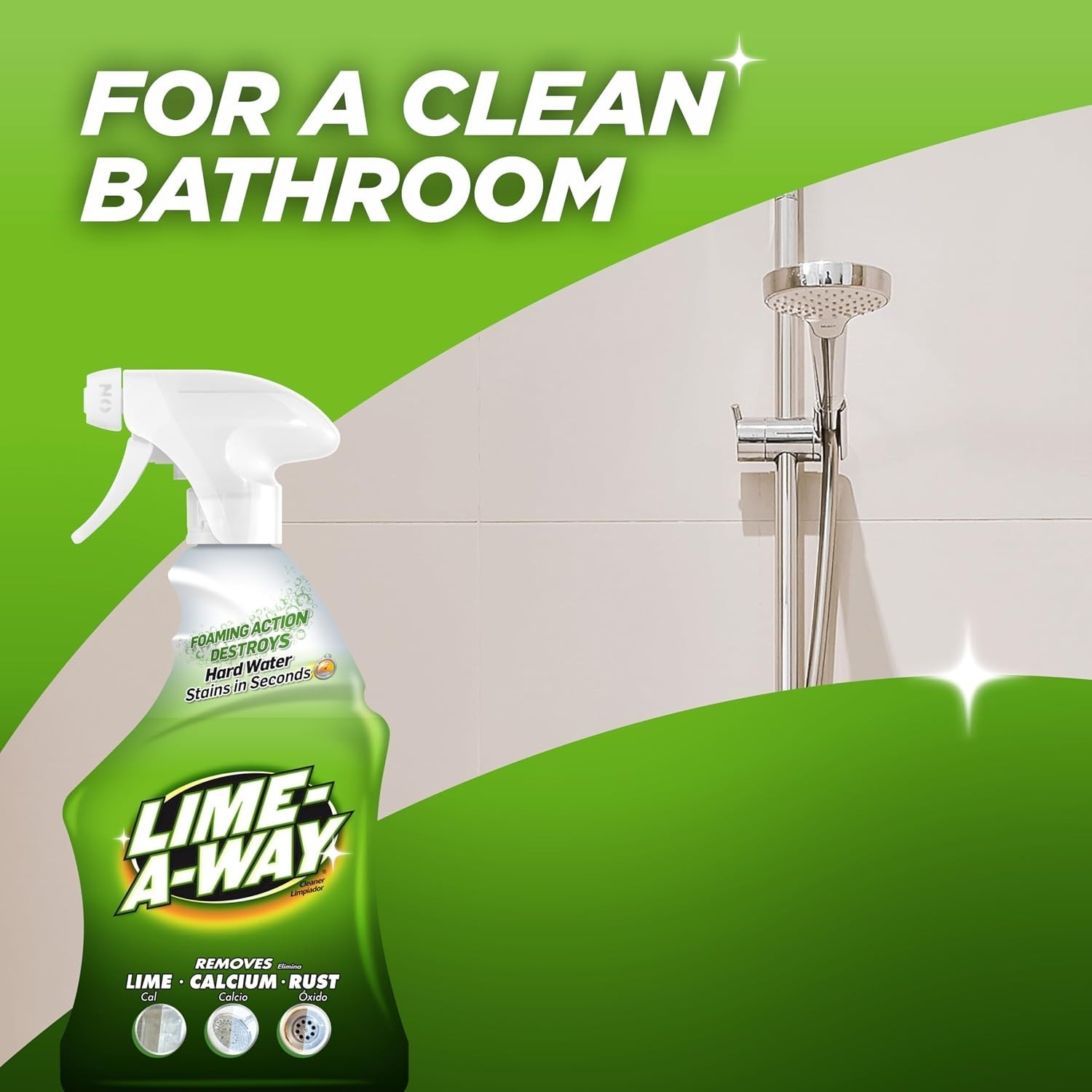 Fast-Acting Hard Water Stain Remover Spray – 32 fl oz for Sparkling Clean