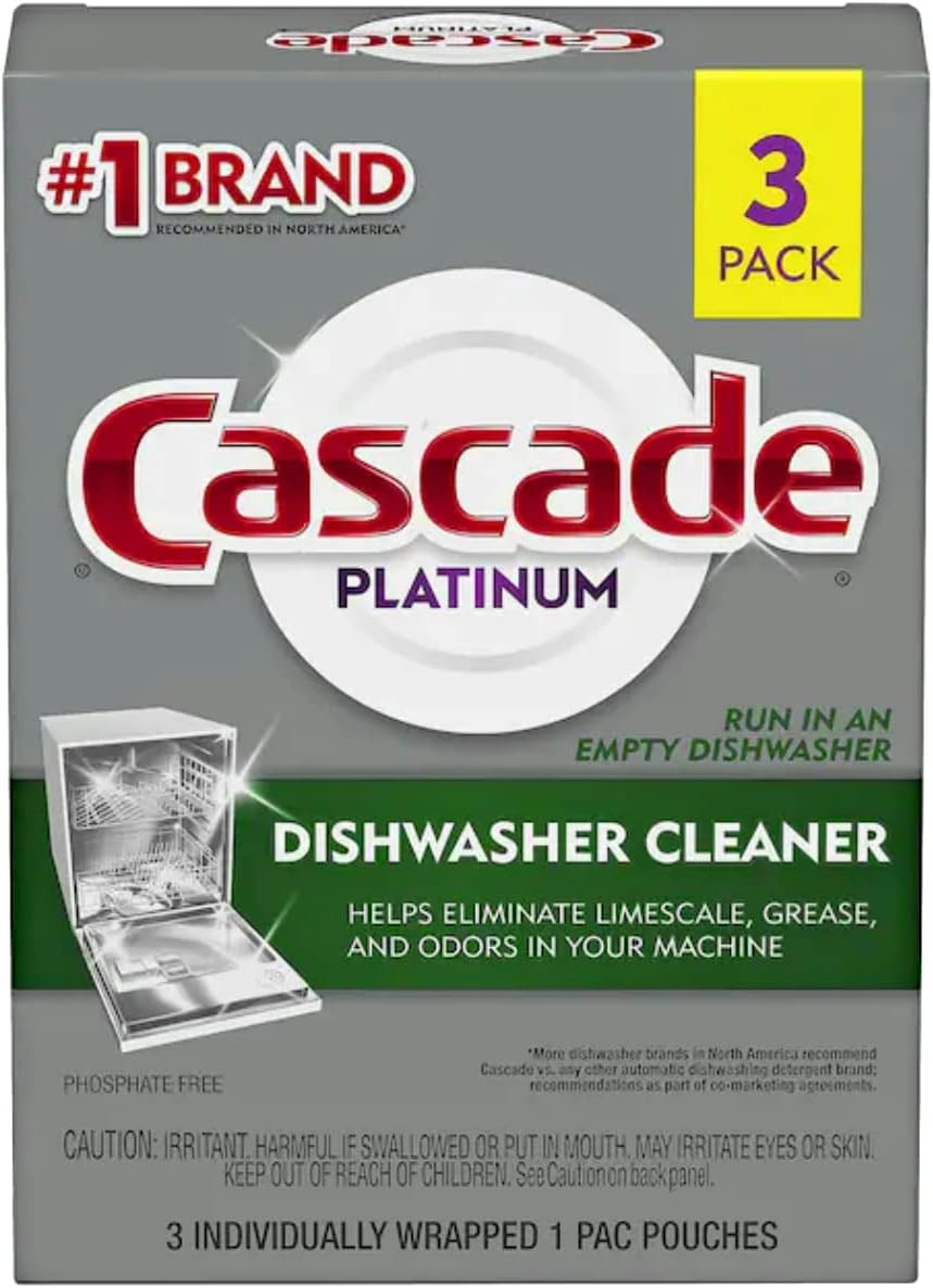 Platinum Dishwasher Cleaner, 3 Count