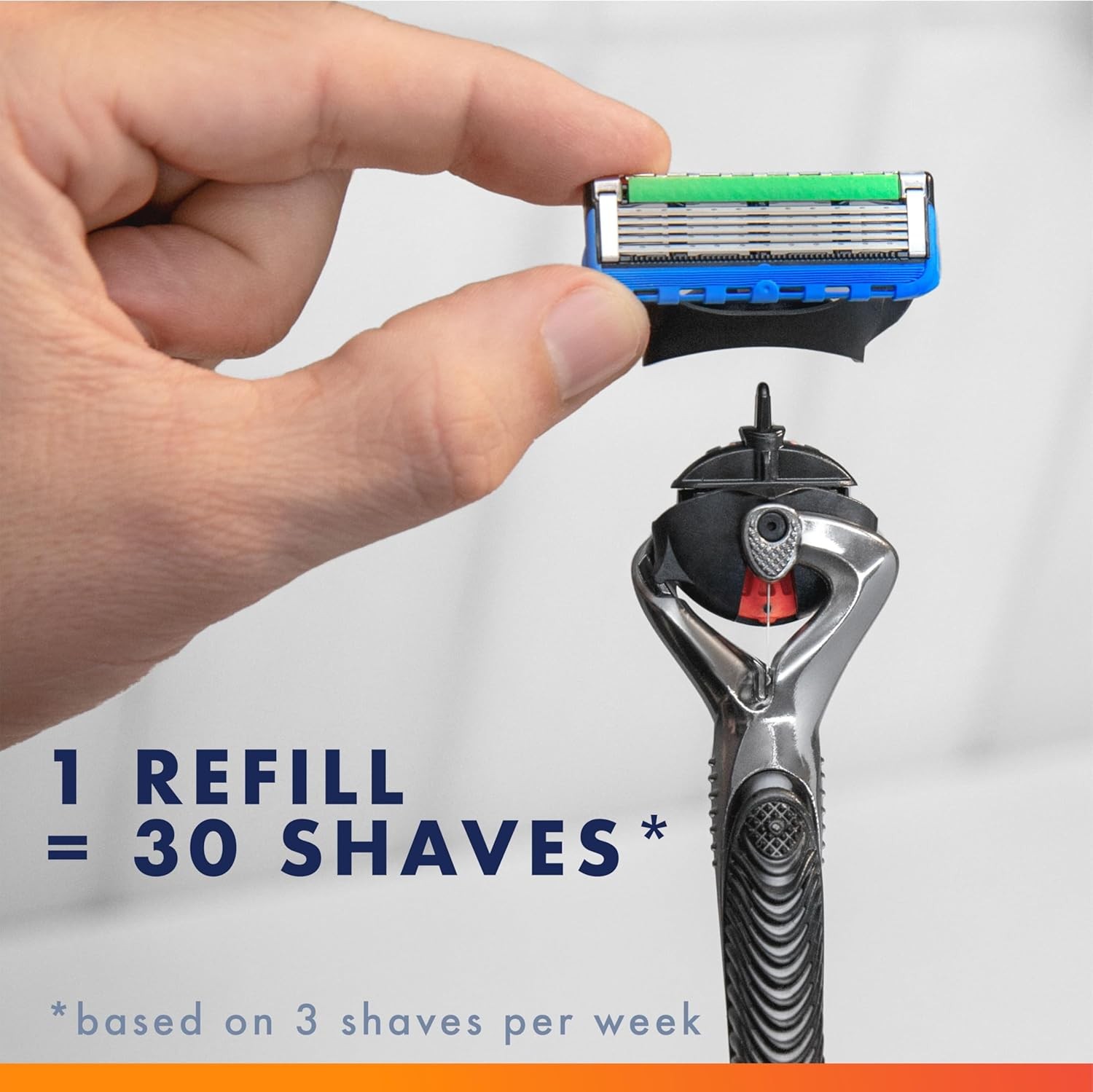 Gillette ProGlide Razor Refills for Men, 8 Razor Blade Refills