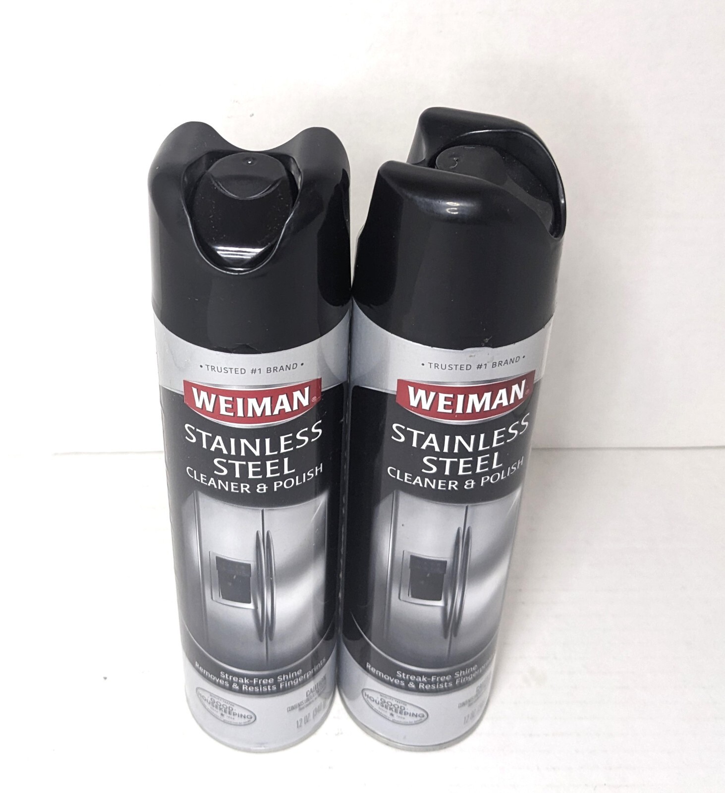 x2 WEIMAN Stainless Steel Appliance Stove Range CLEANER & POLISH Streak-Free