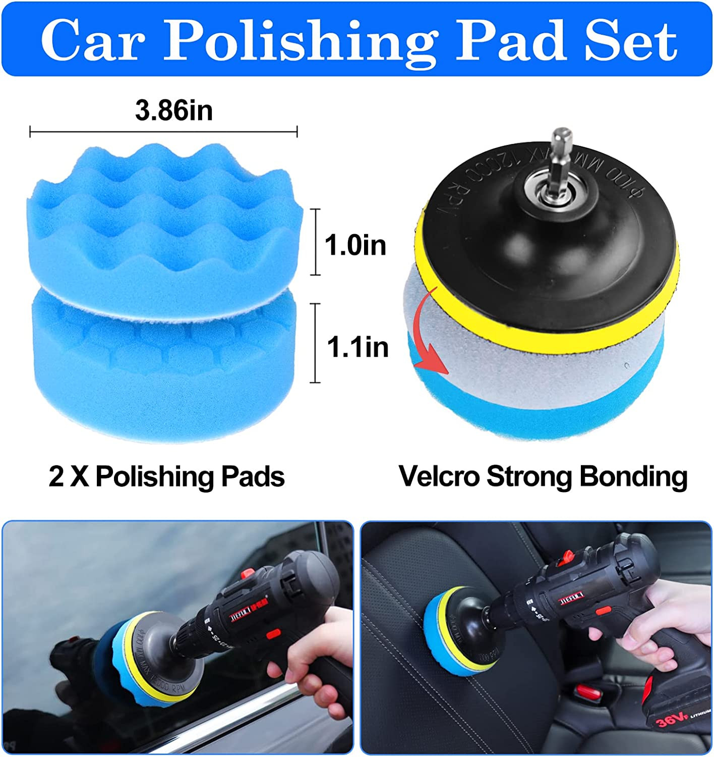 26Pcs Auto Cleaning Brush Set – Interior/Exterior, Wheels Drill Brushes, Buffing