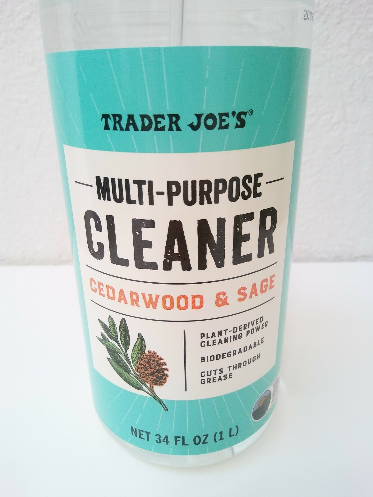 2 Pack Trader Joe’s Multi-Purpose Cleaner Cedarwood & Sage Plant Derived 34 oz