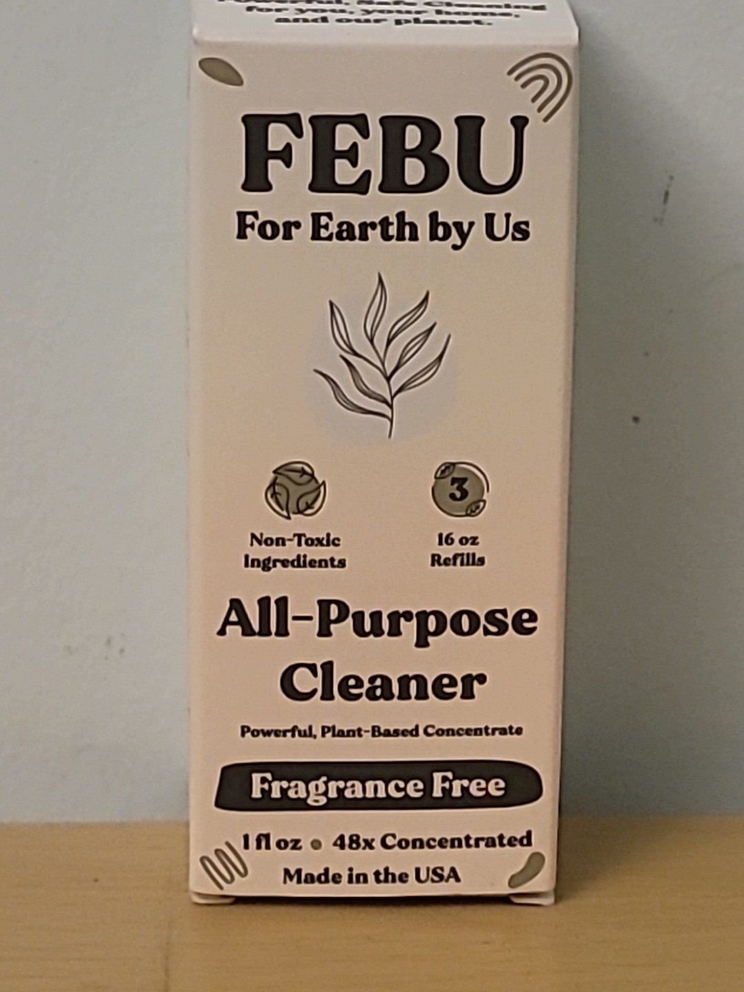 FEBU All Purpose Cleaner, Pure Eucalyptus, 4oz | 192 Fl Oz (Pack of 1)