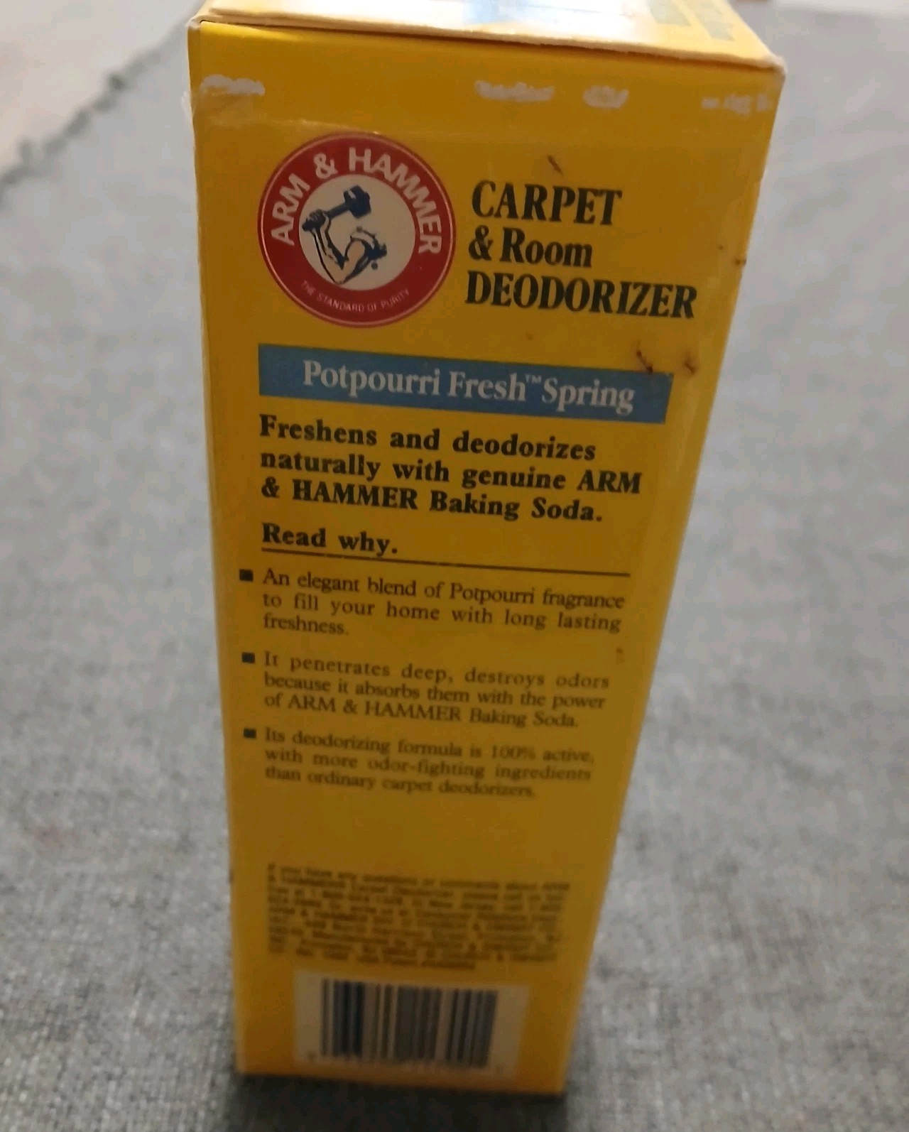 Vintage 1992 Arm & Hammer POTPOURRI FRESH SPRING Carpet Deodorizer NOS 21 Oz