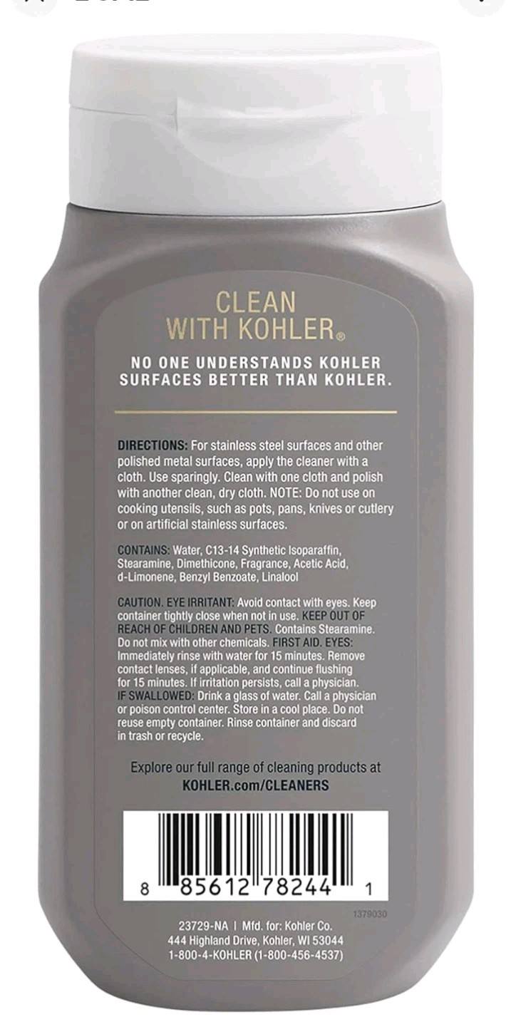K-23729-NA Stainless Steel Cleaner, 8 FL Oz