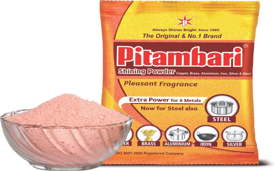 Pitambari Powder Shining Brass Cleaner For Cleaning Diwali Idols Polish – 200gm