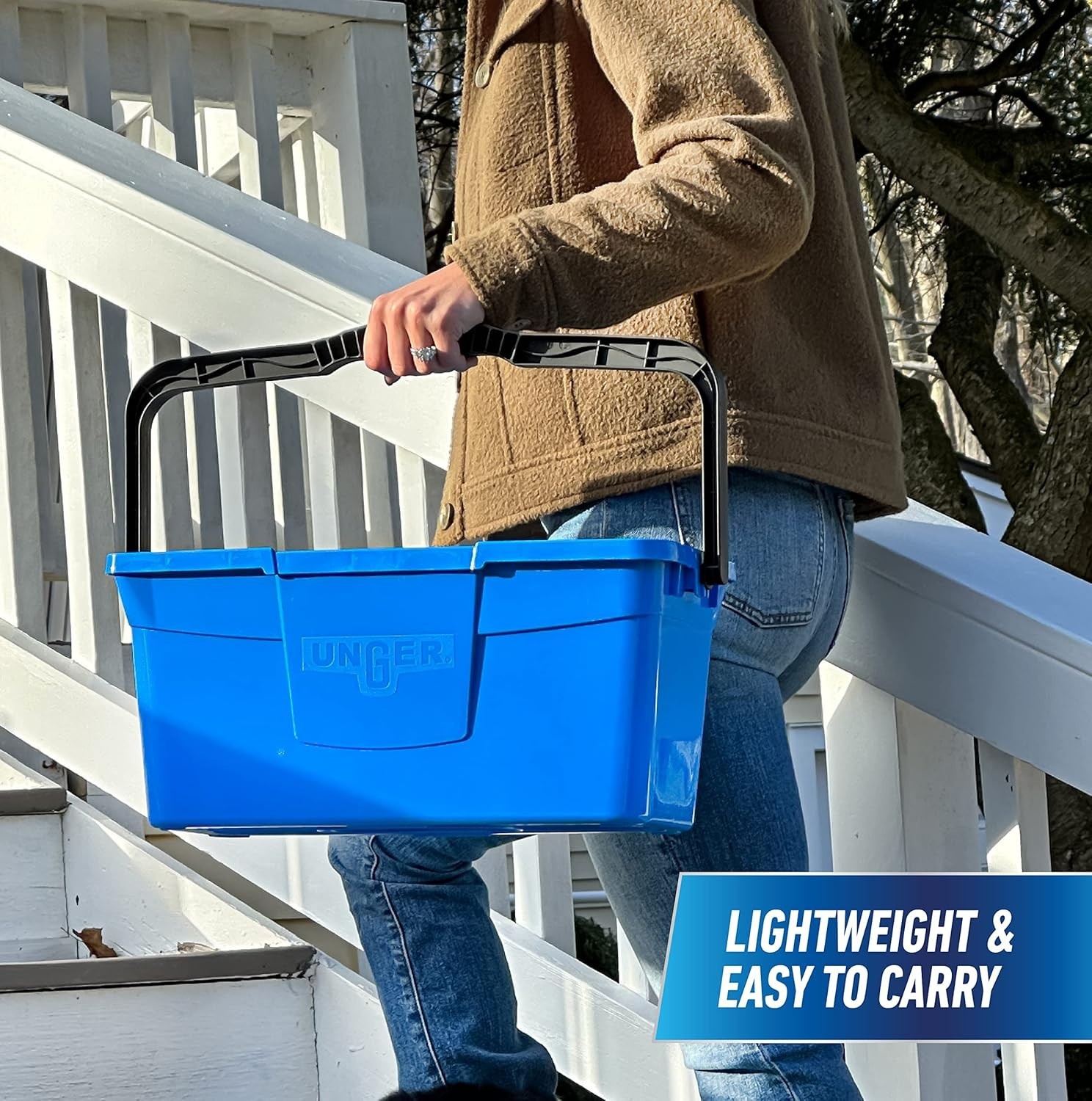 Compact 3 Gallon Professional Cleaning Bucket with Comfort-Grip Handle