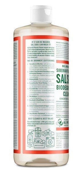 Dr. Bronner’s Sal Suds Biodegradable Cleaner Siberian Fir & Spruce 32 fl oz