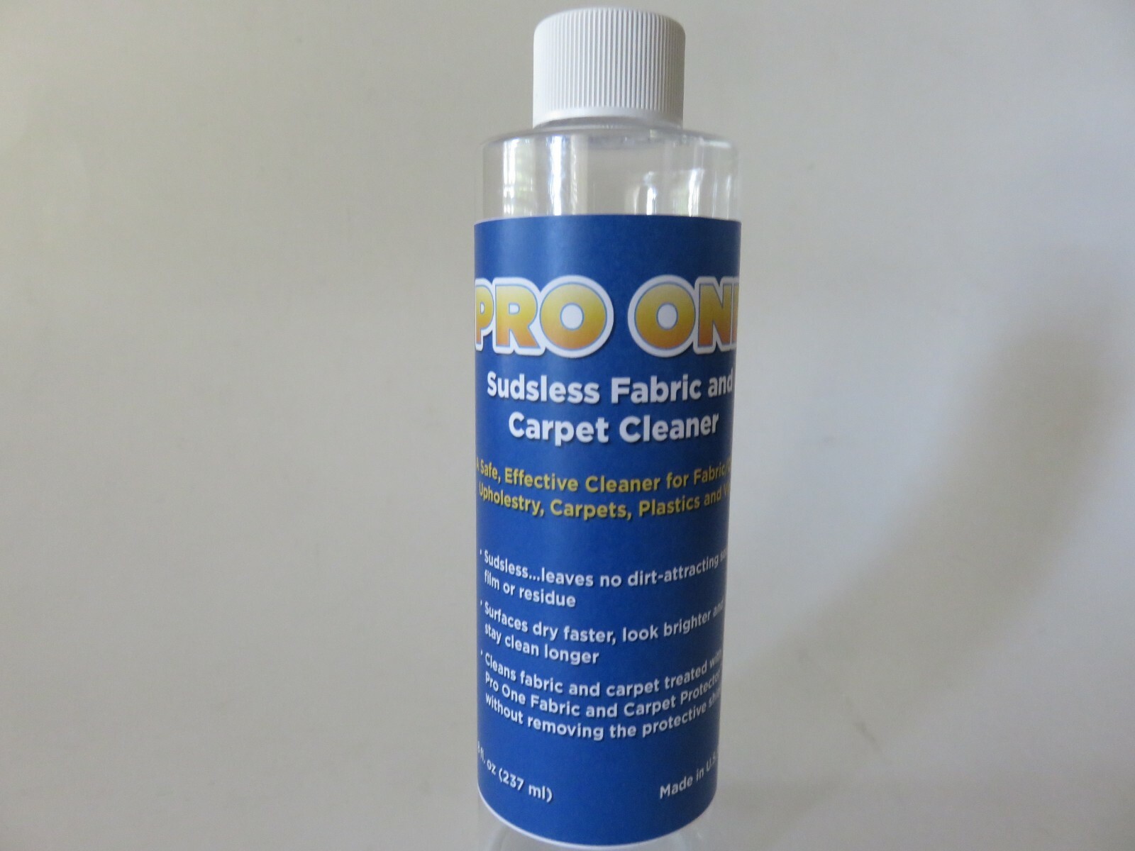 Pro One Fabric & Carpet Protector/Stain Proofing (16 oz) w/8 oz Sudsless Cleaner