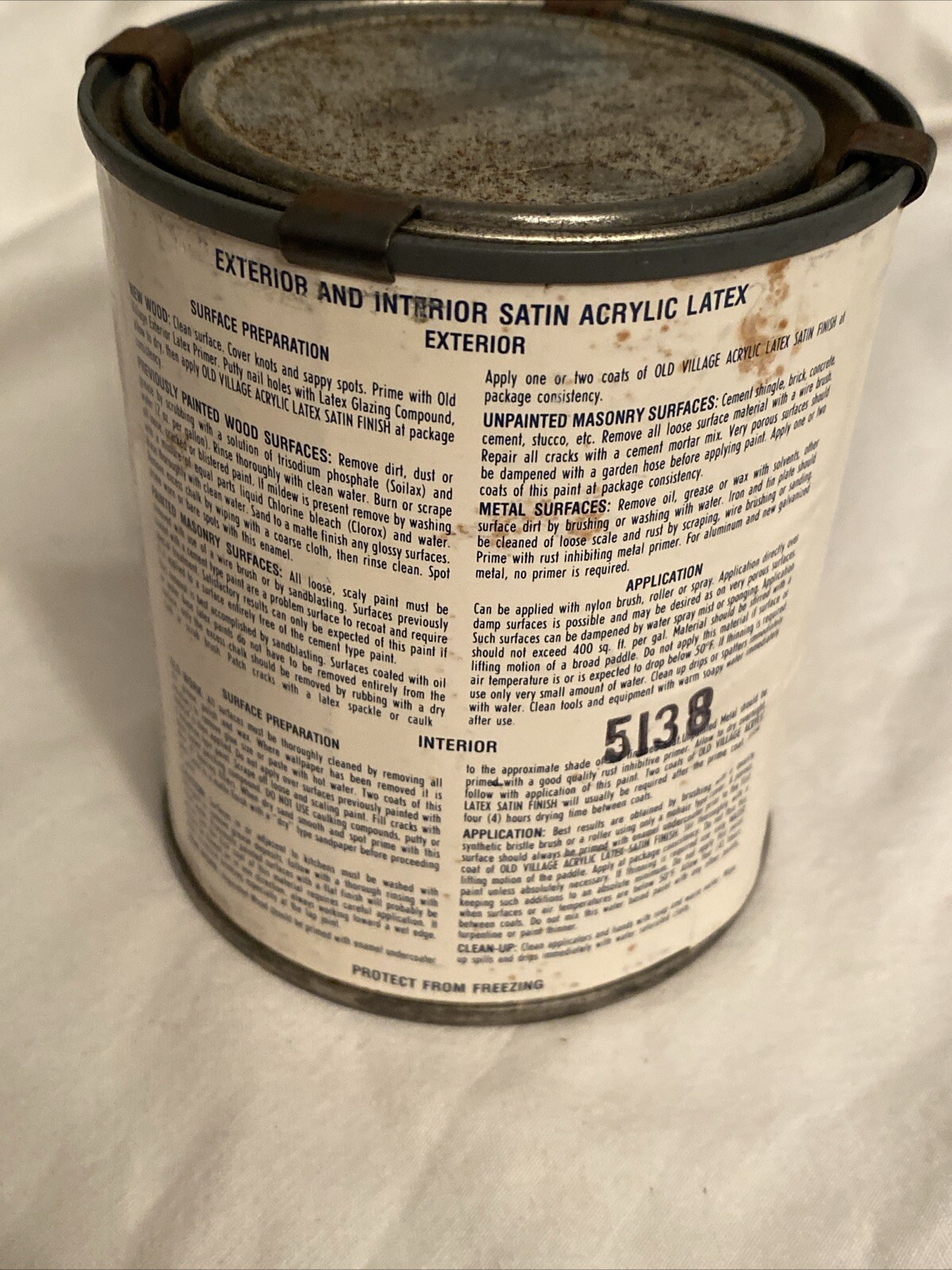 Olde Village Acrylic Latex Paints Satin Finish 1753 Yorktown Green Pint