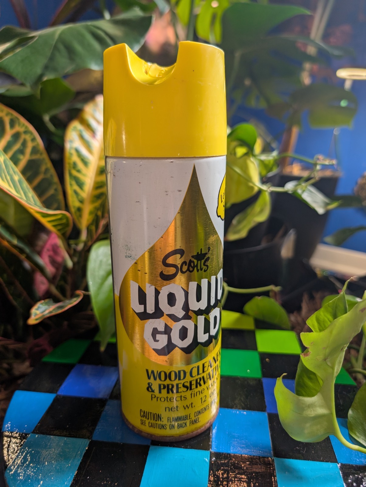 Vintage Scott’s Liquid Gold 14 oz Lemon Scent Wood Cleaner Prop Full 1980s 90s