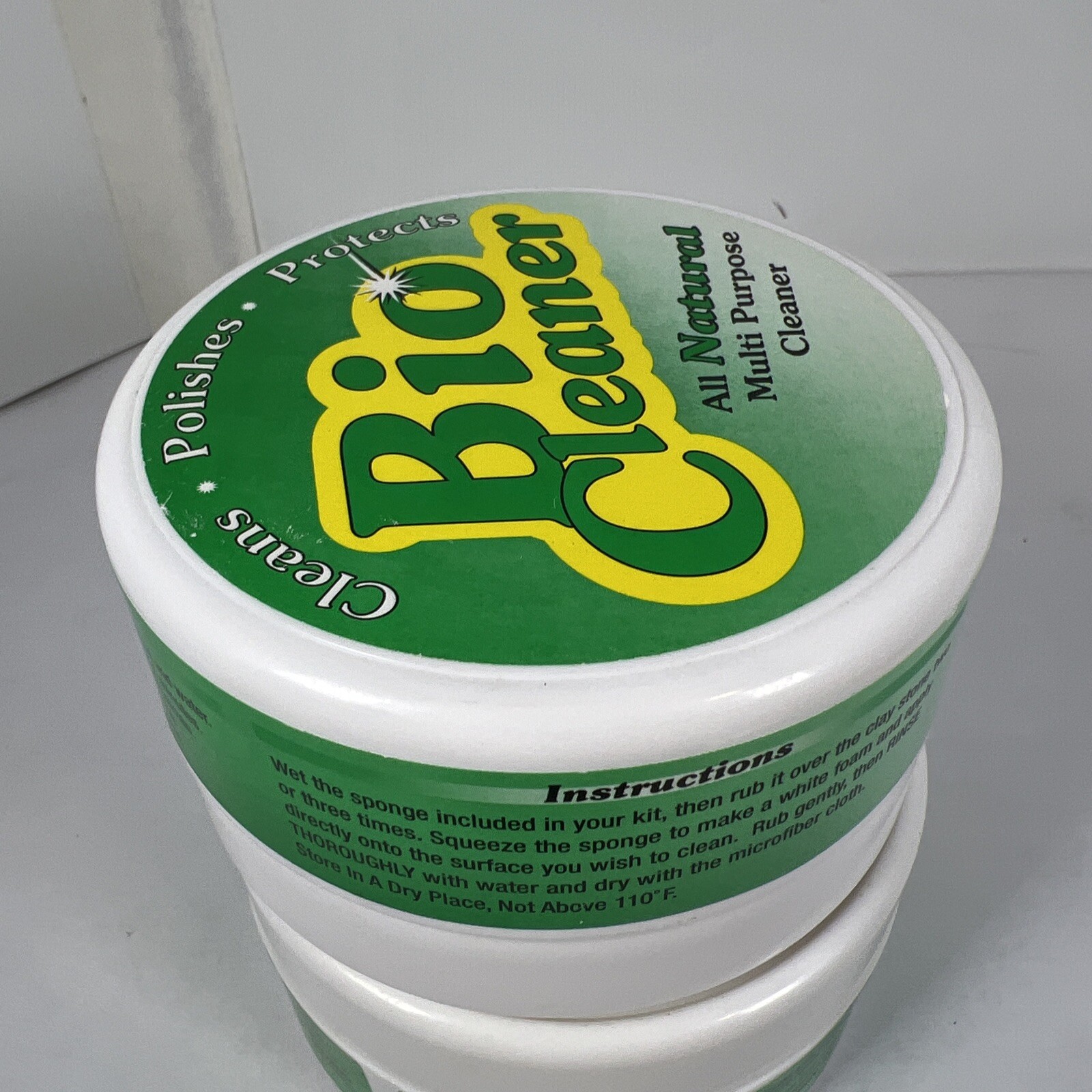 (2) Bio Cleaner All Natural Multi-Purpose Cleaner 10.5 oz w/ Sponge