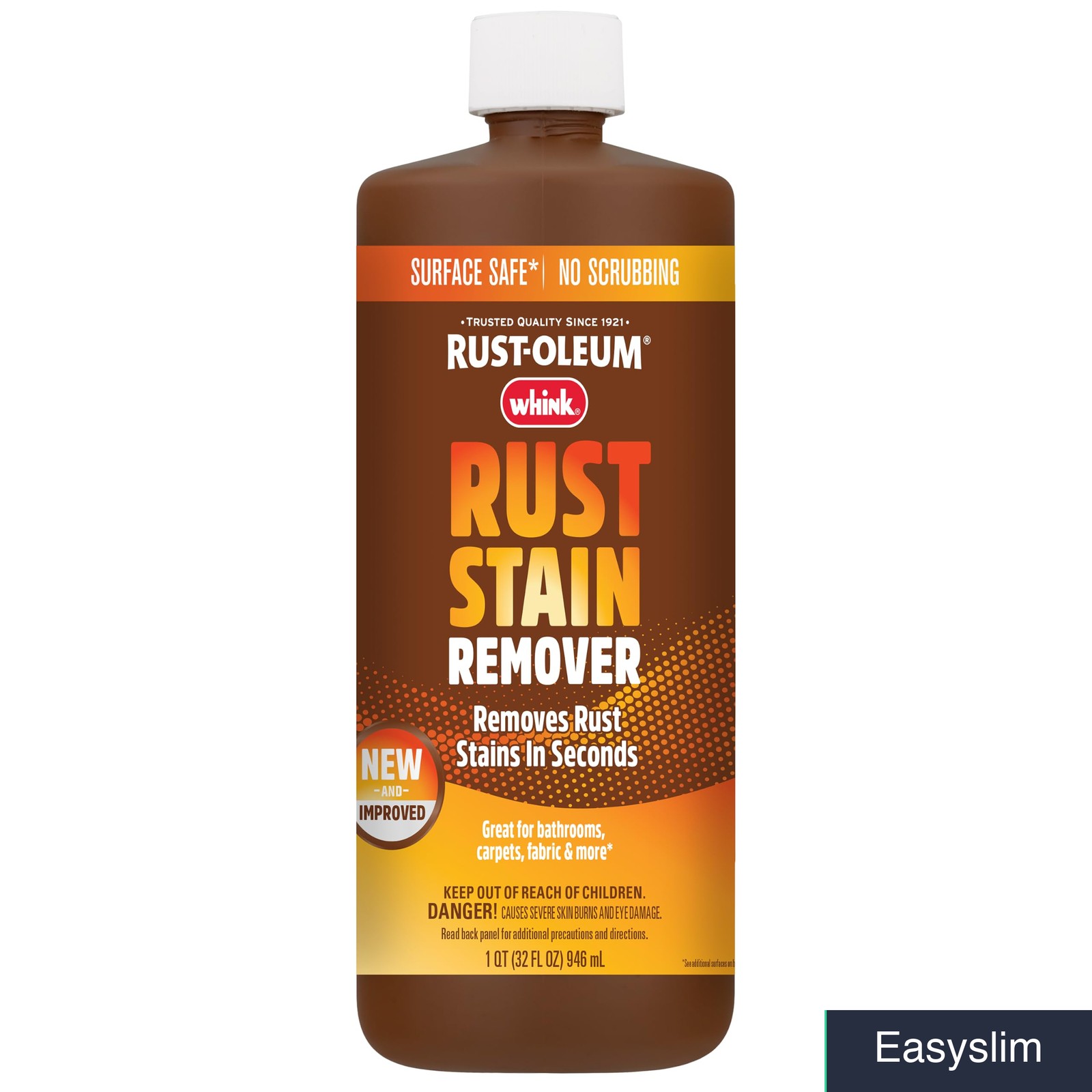 Rust Stain Remover, No-Etch Formula, 32 Fl Oz, Safe on Surfaces