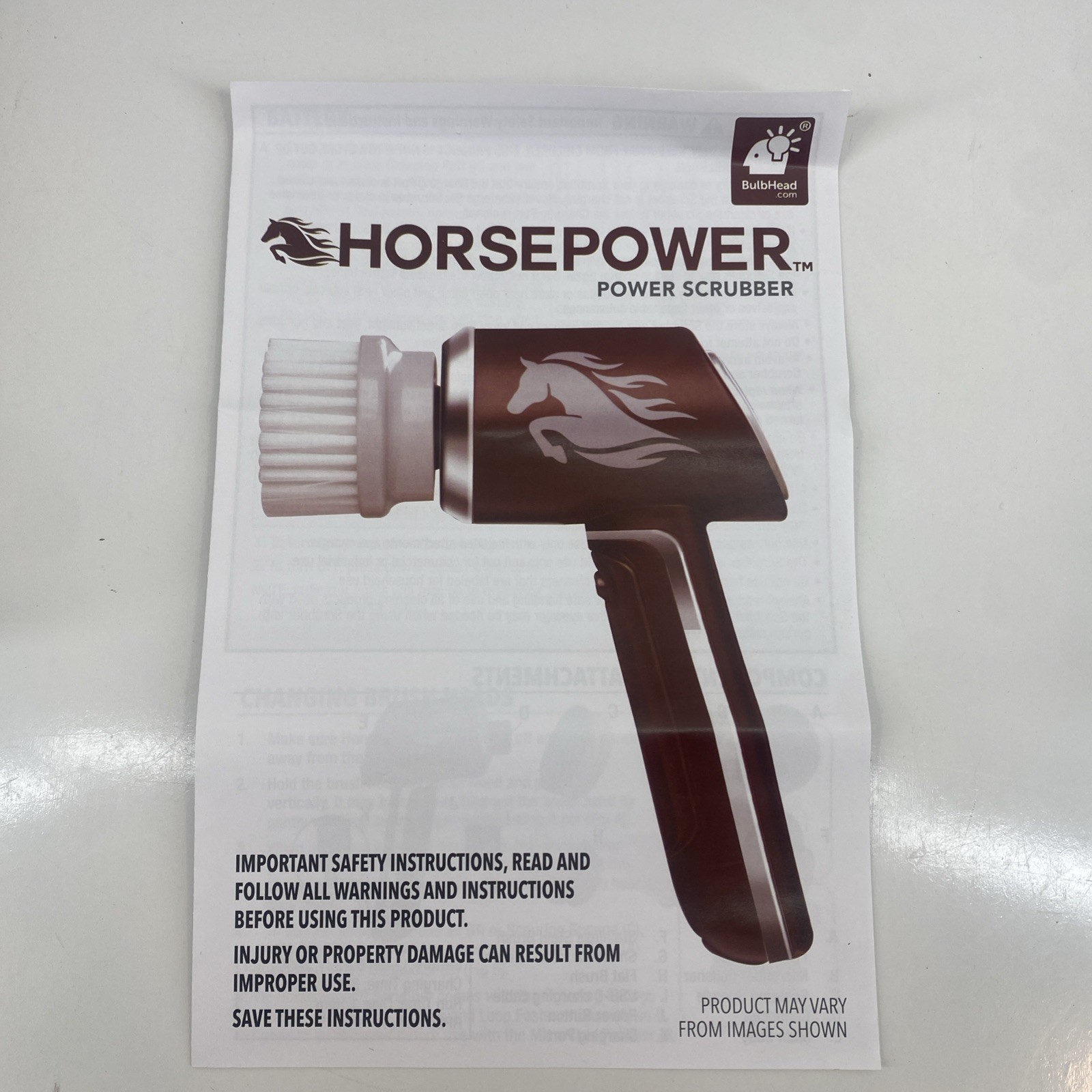 Ruby Horsepower Cordless Rechargeable Handheld Portable Power Scrubber NEW!