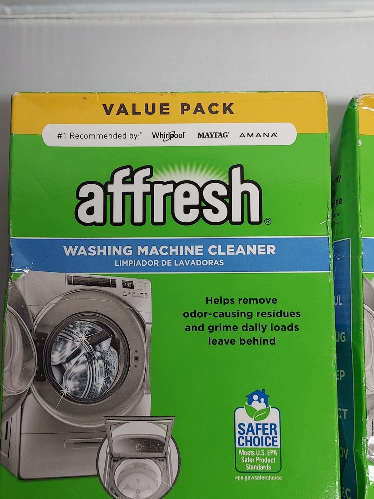 2 Boxes Affresh Washing Machine Cleaner W10501250 Value Pack – 12 Tablets