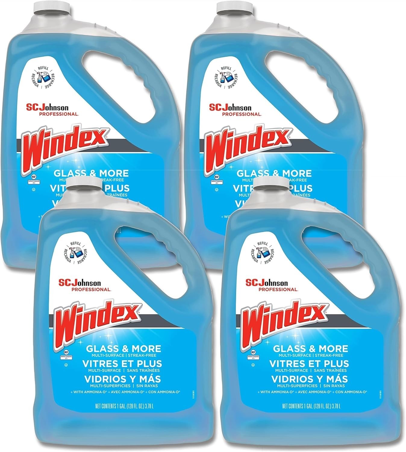 Windex Glass and More Multi-Surface Cleaner, Windex Glass Cleaner Refill, Mul…