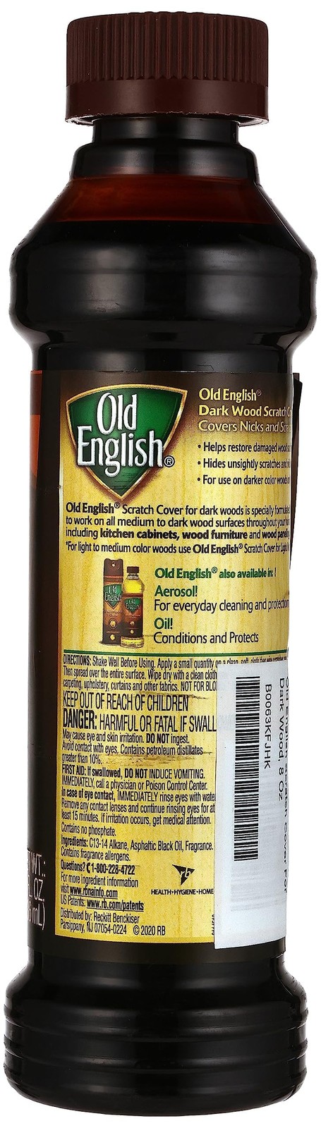 Old English 75144 Scratch Cover For Dark Woods, 8 Fl Oz (Pack of 1), Browm