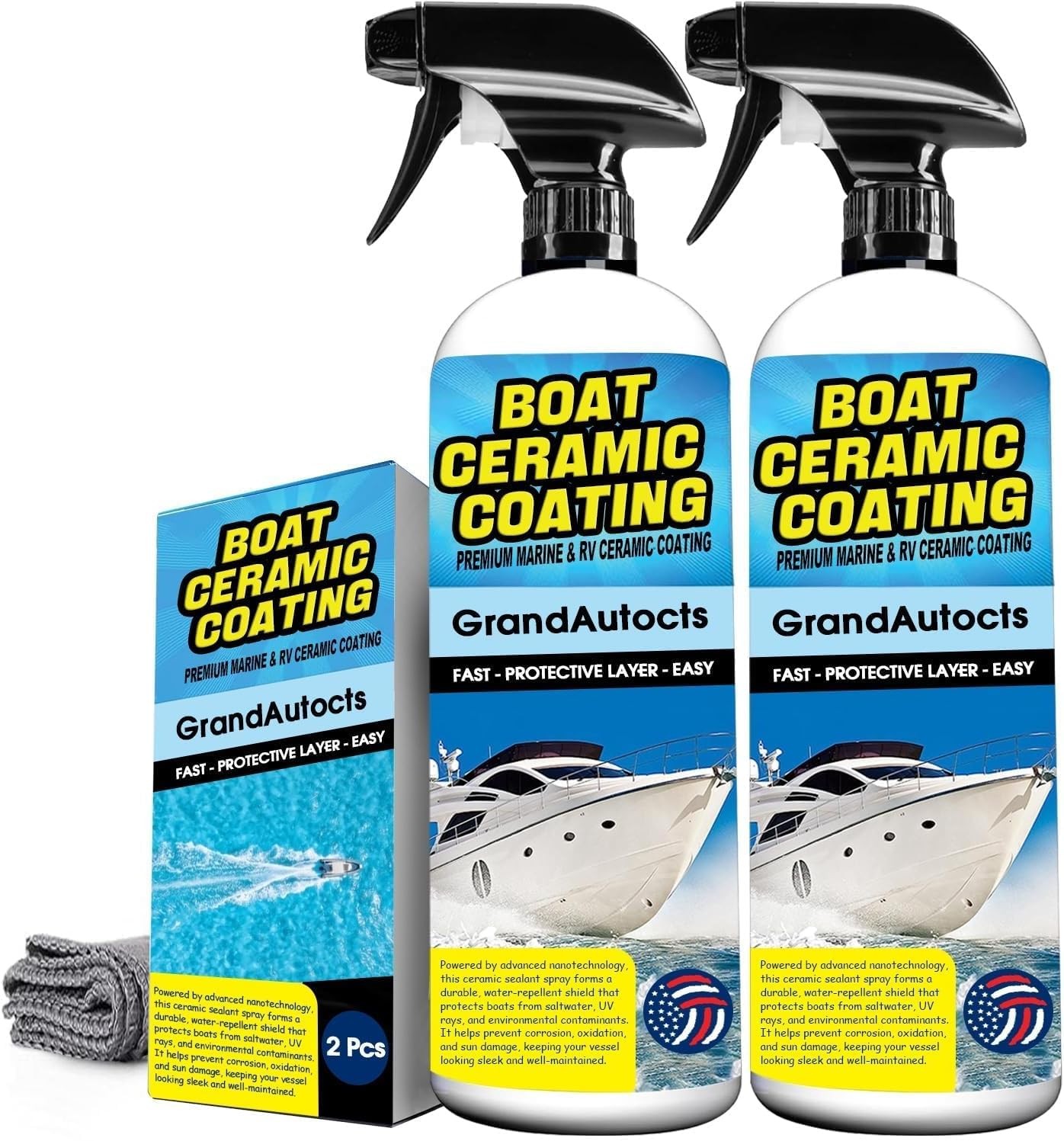 Marine Ceramic Coating For Boats – Rv Wax With Uv Protection For Fiberglass | Uv