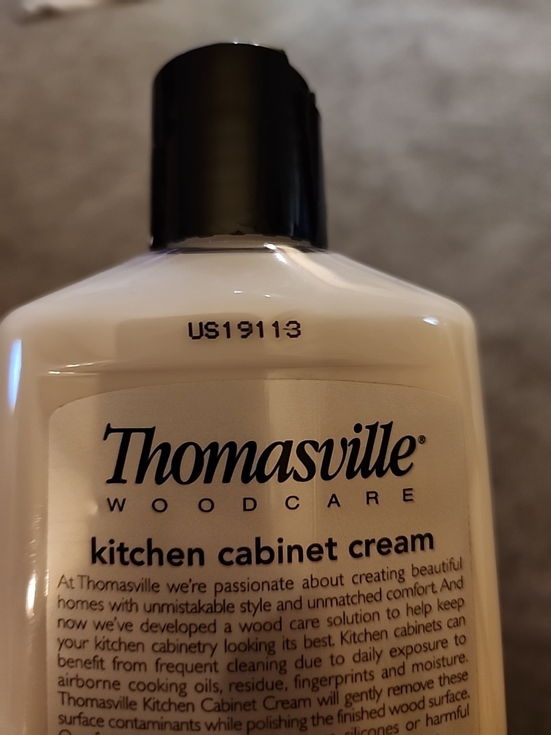 Thomasville Woodcare KITCHEN CABINET CREAM Cleans Shines Protects Restores 12oz