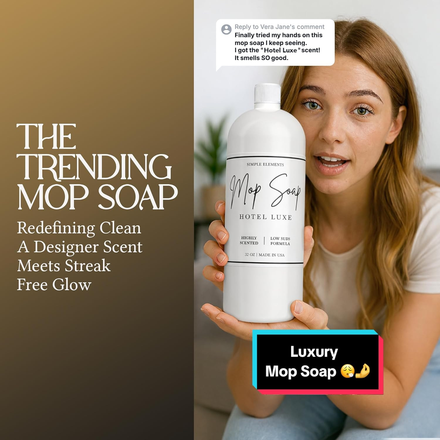 Mop Soap Highly Scented Fragrance, Long Lasting Luxury Floor Cleaner for Hardwoo