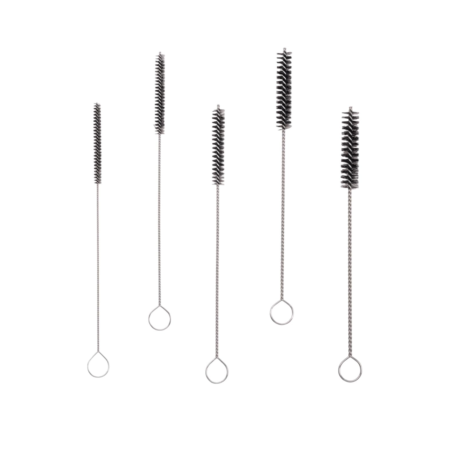 15Pcs 4 Inch Black Straw Cleaner Brush, 5 Different Sizes Small Cleaning Brus…