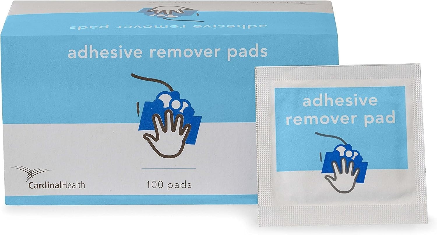 Disposable Aloe-Infused Adhesive Remover Pads – 100 Sterile Wipes for Skin