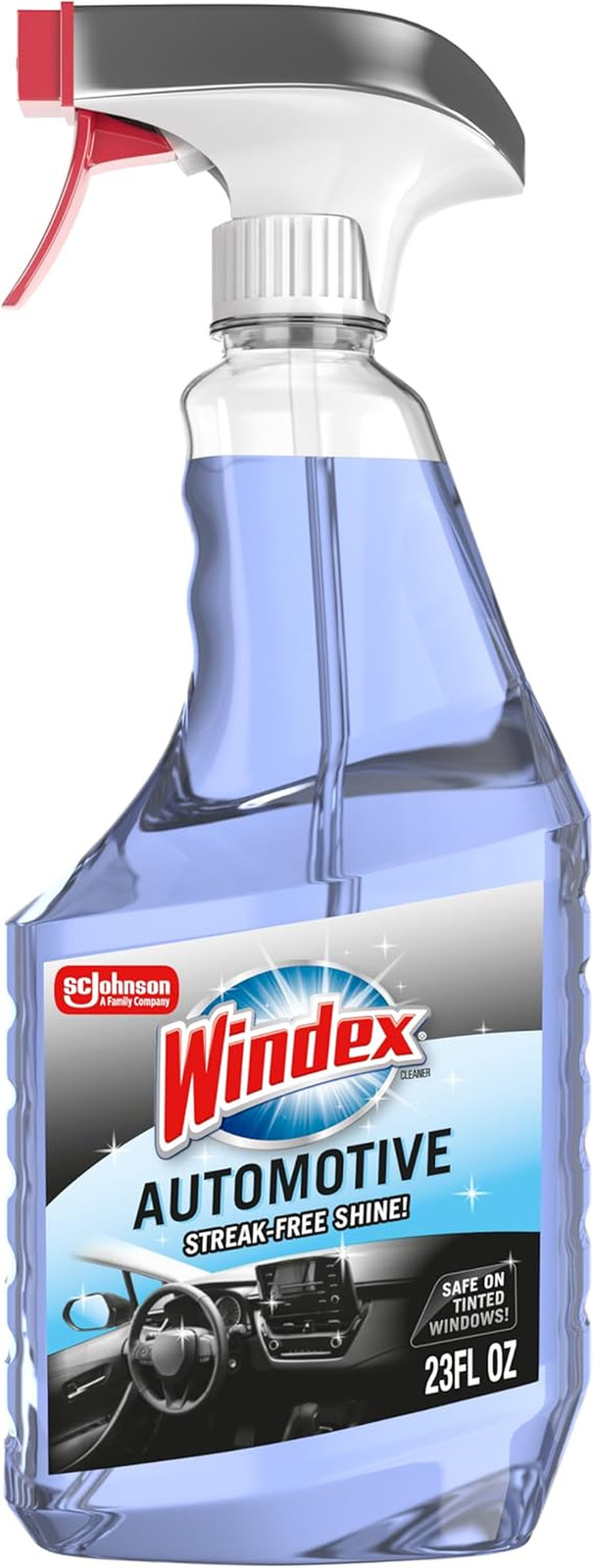 Windex Automotive Car Window and Glass Cleaner, Streak-Free Shine for Car Glass