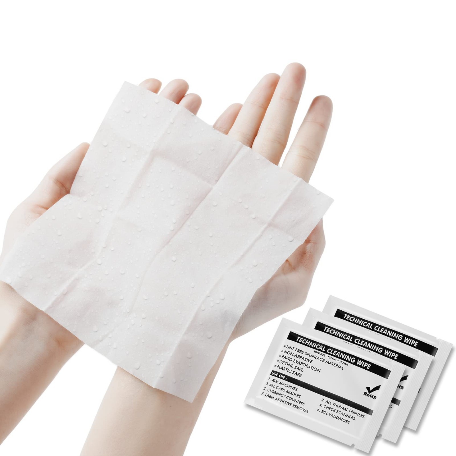 99.9% Purity Prep Pads 5.7″x5.9″ Multi-Purpose Non-Woven Wipes for Cleaning Surf