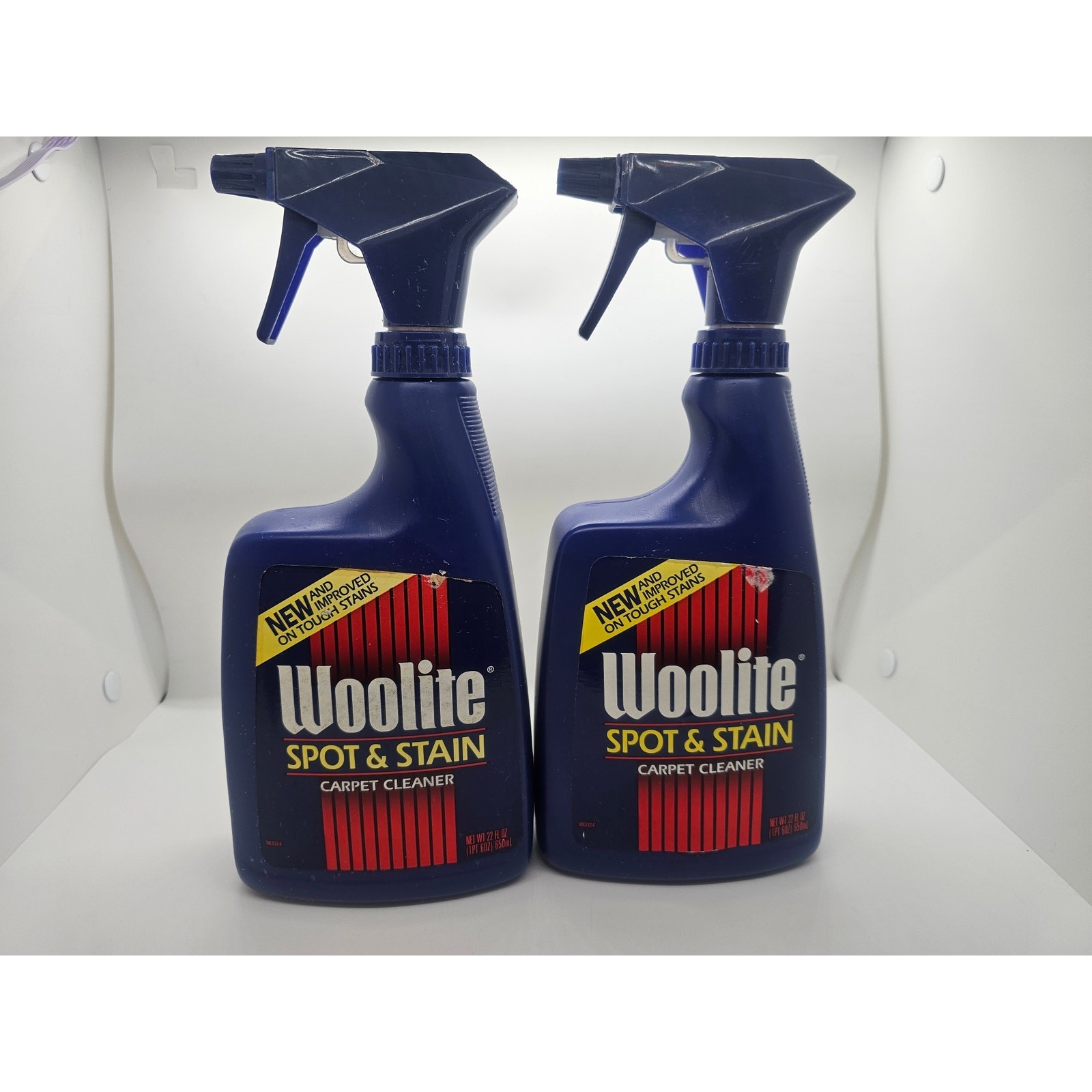 2 NEW Bottles Woolite Spot & Stain Carpet Cleaner Rug Vintage 1994