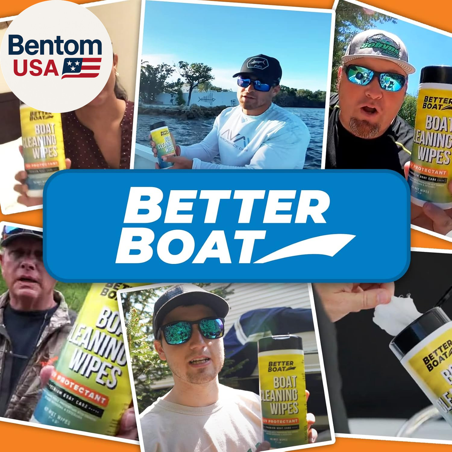 Boat Cleaner Wipes with UV Protection, Marine Vinyl Cleaner and Protectant, for